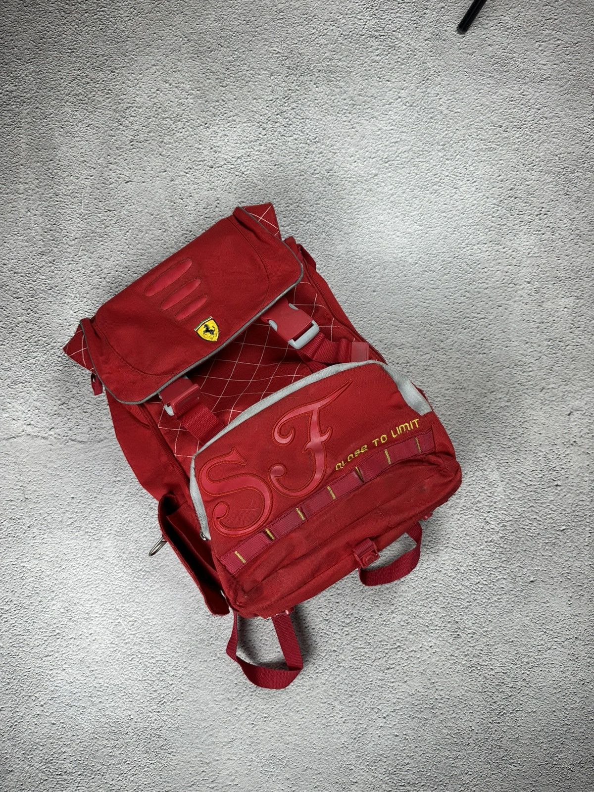 Ferrari Vintage Ferrari SF Logo Backpack Motorcycle Racing Y2K Size ONE SIZE - 1 Thumbnail