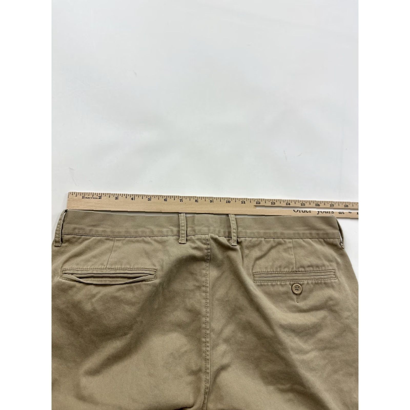 J.Crew J.CREW Pants Mens Regular 34x30 Khaki Chino Sutton J.Crew Khaki Beige Pockets 90s American Style Mens Size US 30 / EU 46 - 6 Thumbnail
