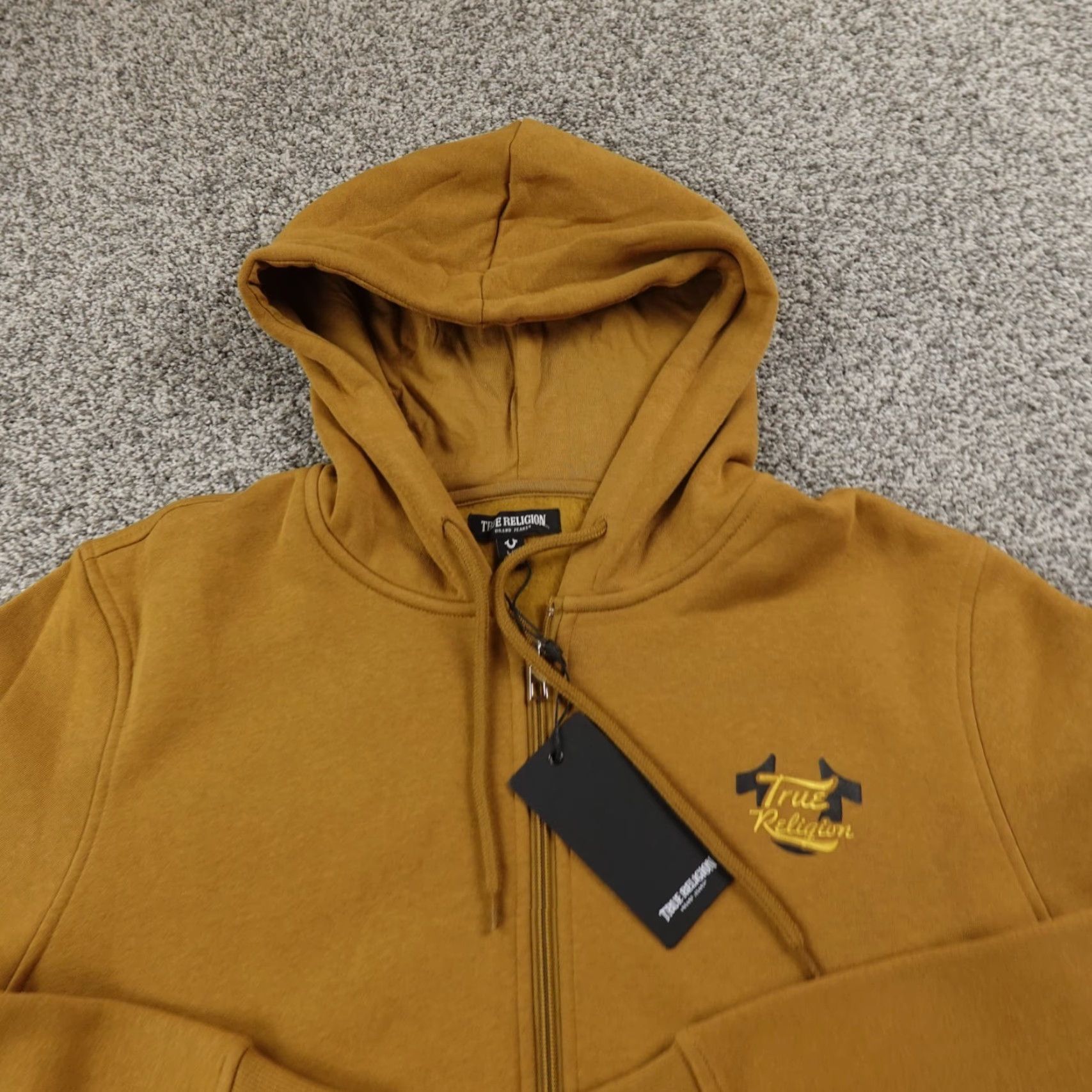 True Religion TRUE RELIGION Hoodie Mens L Brown Buddha Full Zip Graphic Print Hooded Pockets Zipper Logo Jacket Sweater Size US L / EU 52-54 / 3 - 3 Thumbnail