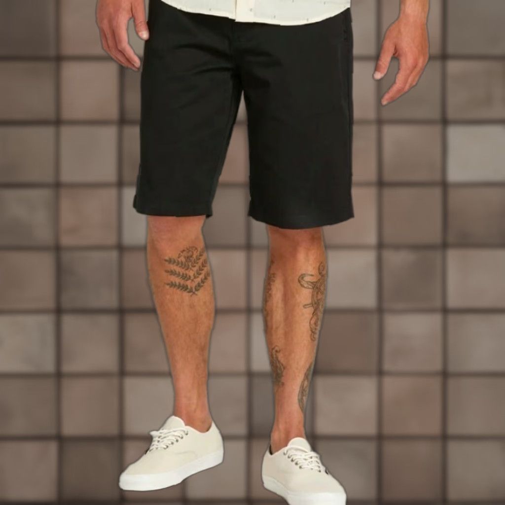 Volcom Volcom Frickin Black Chino Shorts-Size 32 | Men | Chino | Relaxed Fit | 10.5" Inseam | Black | Polyester/Cotton | Casual Vintage: No Size US 32 / EU 48 - 1 Thumbnail