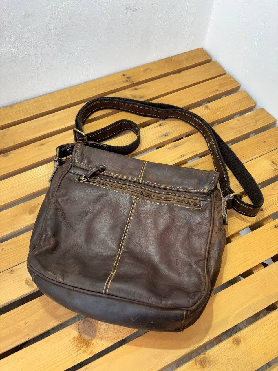 Handmade Handmade Diesel style Leather Y2K Vintage Fade Bag Size ONE SIZE - 10 Thumbnail