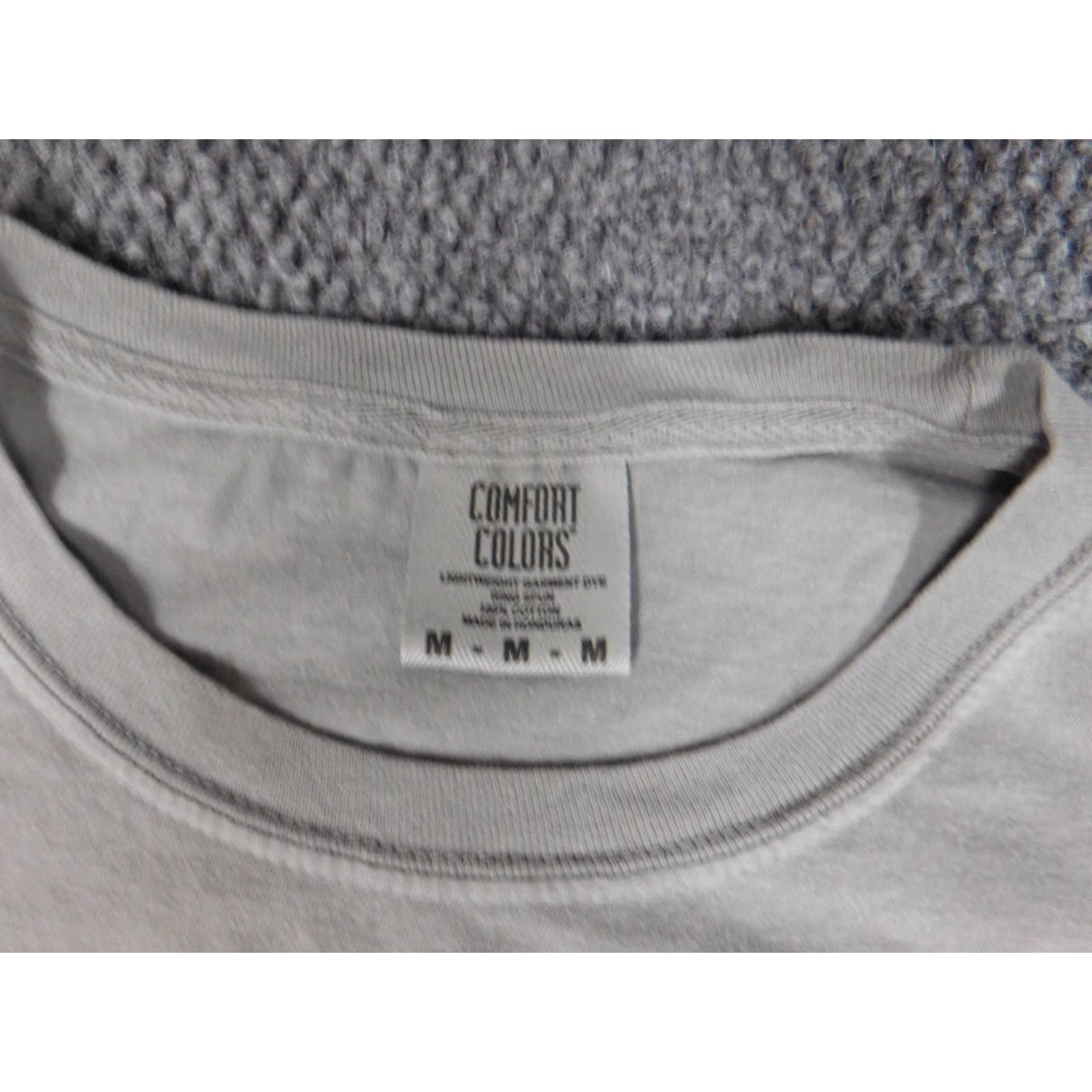 Comfort Colors Comfort Colors Shirt Mens M Gray Short Sleeve Crew Neck Logo T-Shirt Cotton Blend Polyester All Seasons Regular Modern Graphic Size US M / EU 48-50 / 2 - 6 Thumbnail
