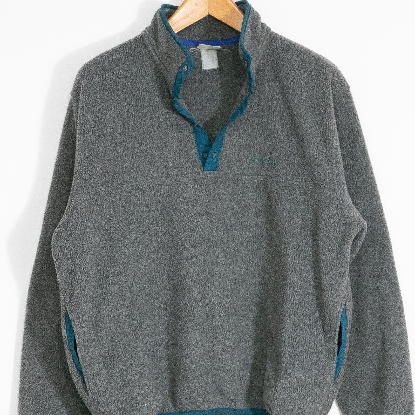 L.L. Bean Vintage LL Bean Fleece Sweater Mens Large - Quarter Snap Size US L / EU 52-54 / 3 - 2 Thumbnail