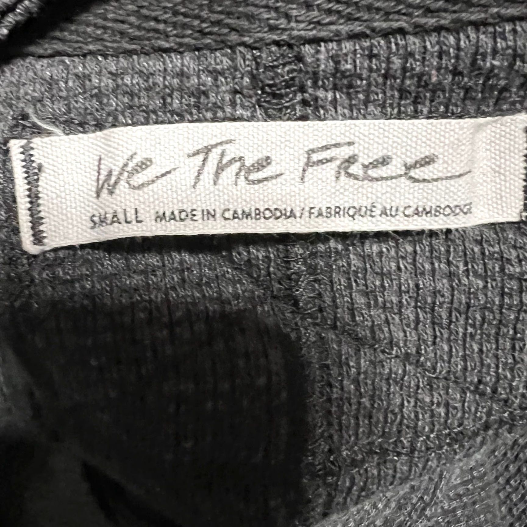 Free People We the Free People Shirt Womens Small Anakin Thermal Gray Oversized Boho Knit Size S / US 4 / IT 40 - 7 Thumbnail