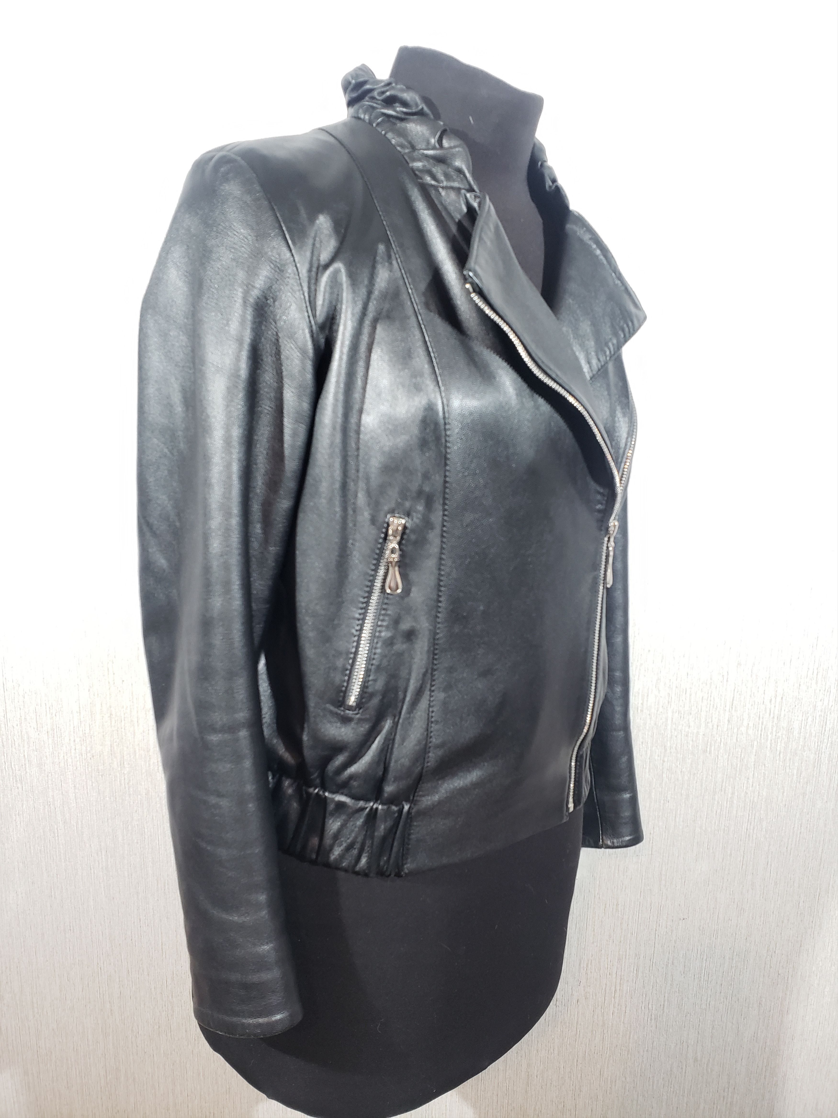 Other Cute women's leather jacket with a metal zipper. Size L / US 10 / IT 46 - 4 Thumbnail
