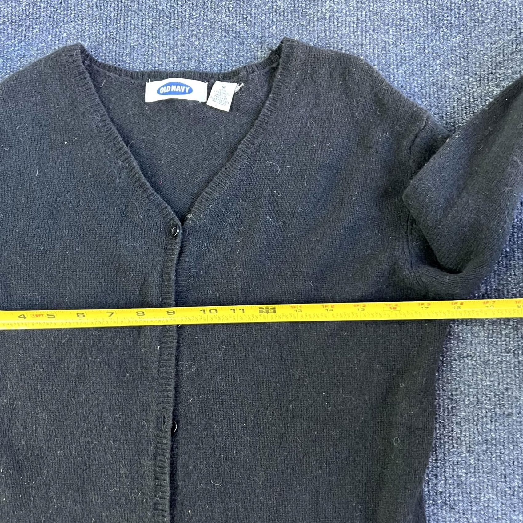 Old Navy Y2K Old Navy Cardigan Mens M Black Lambswool V-Neck Knit Button Sweater Size US M / EU 48-50 / 2 - 4 Thumbnail