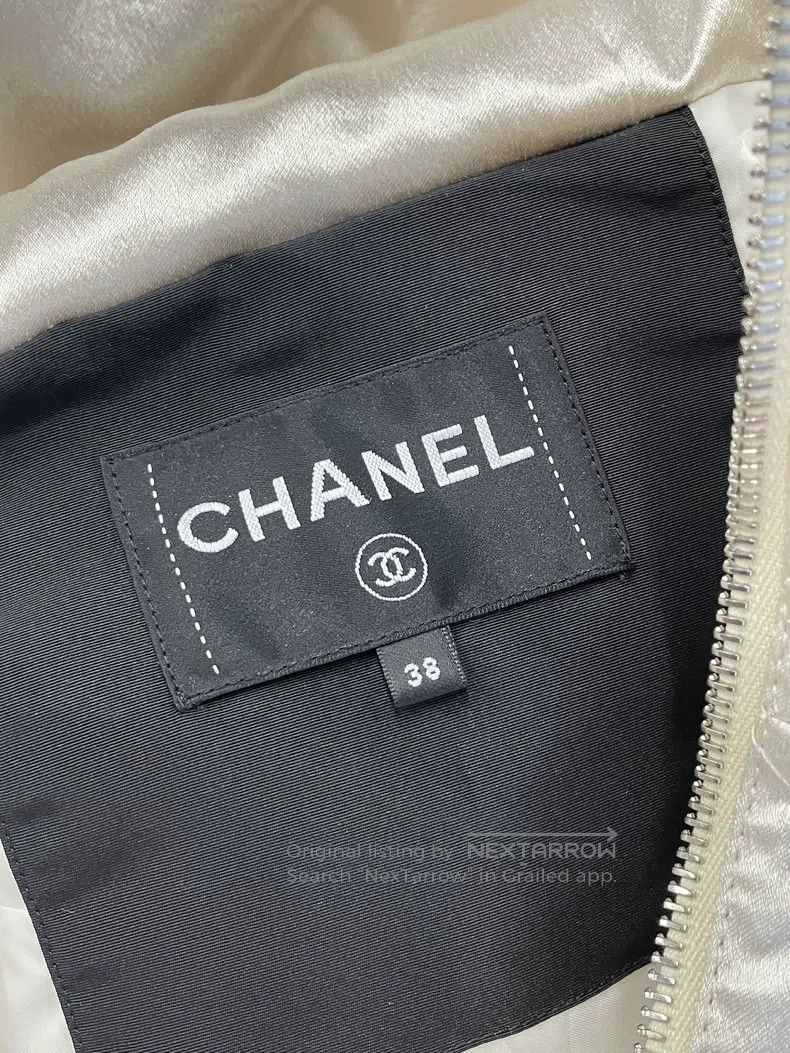 Chanel Chanel 23N Ski Series White Pearlescent Cotton Jacket Size XS / US 0-2 / IT 36-38 - 5 Thumbnail