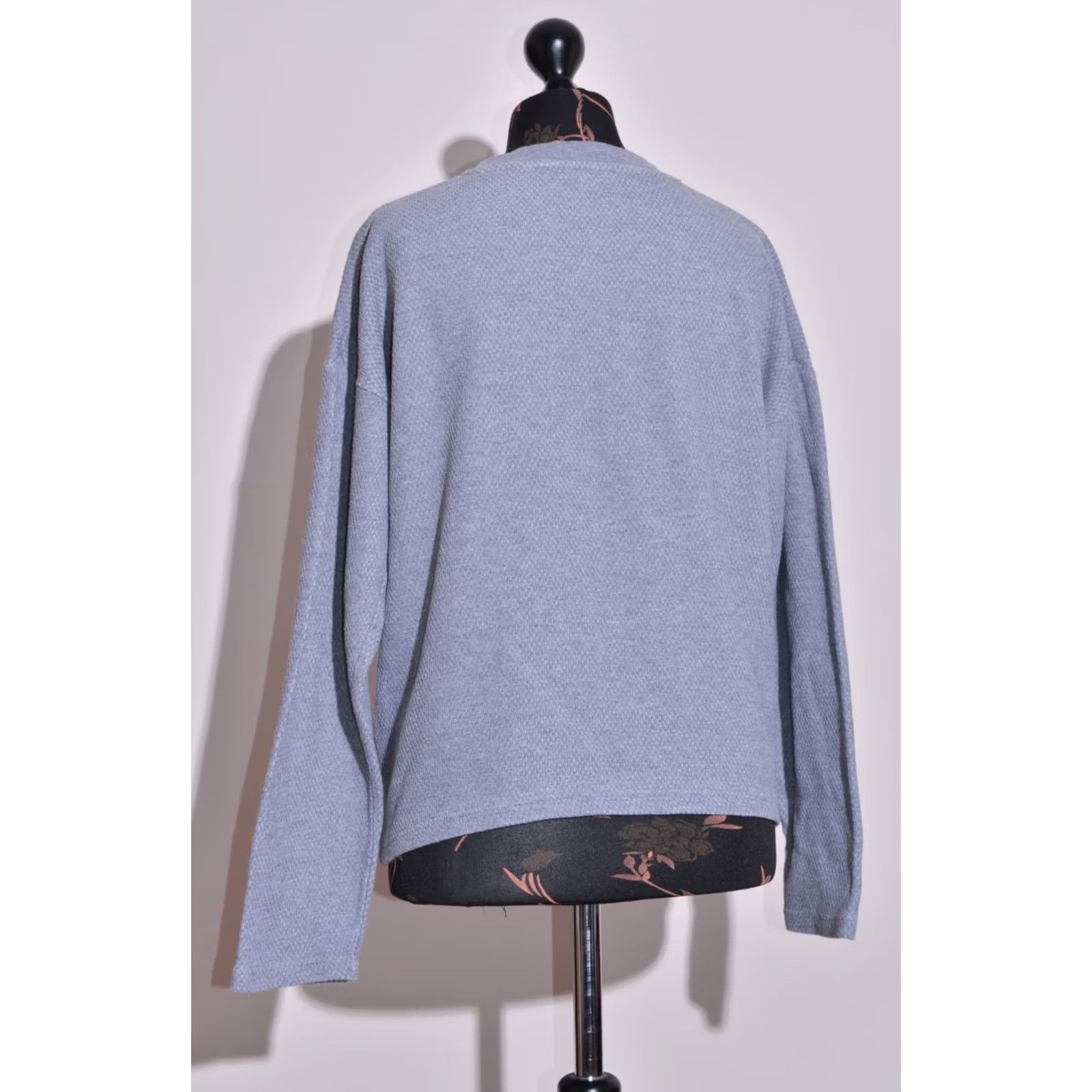Vintage VINTAGE Global Work Jumper Ladies Grey Cotton Light Boxy Size M Shirt Womens Size M / US 6-8 / IT 42-44 - 5 Thumbnail
