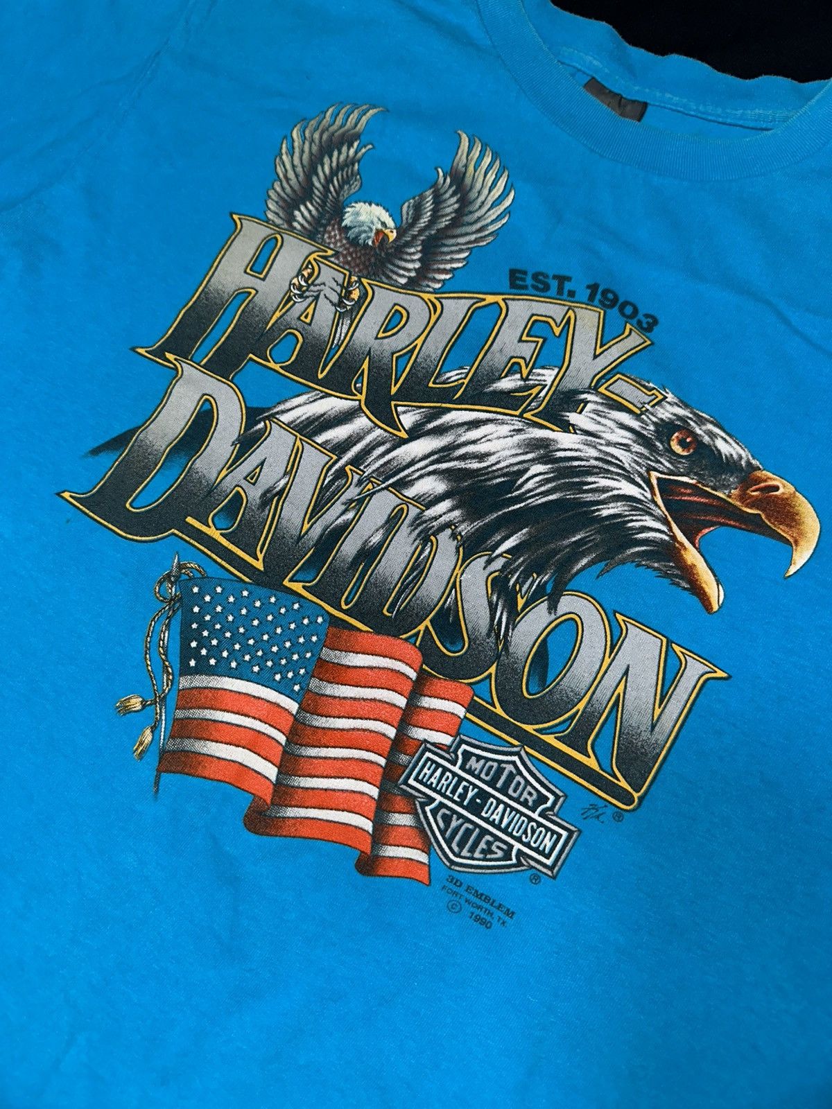Harley Davidson × Japanese Brand × Vintage Harley Davidson 3D Emblem Made in USA 90’s Size US L / EU 52-54 / 3 - 2 Thumbnail