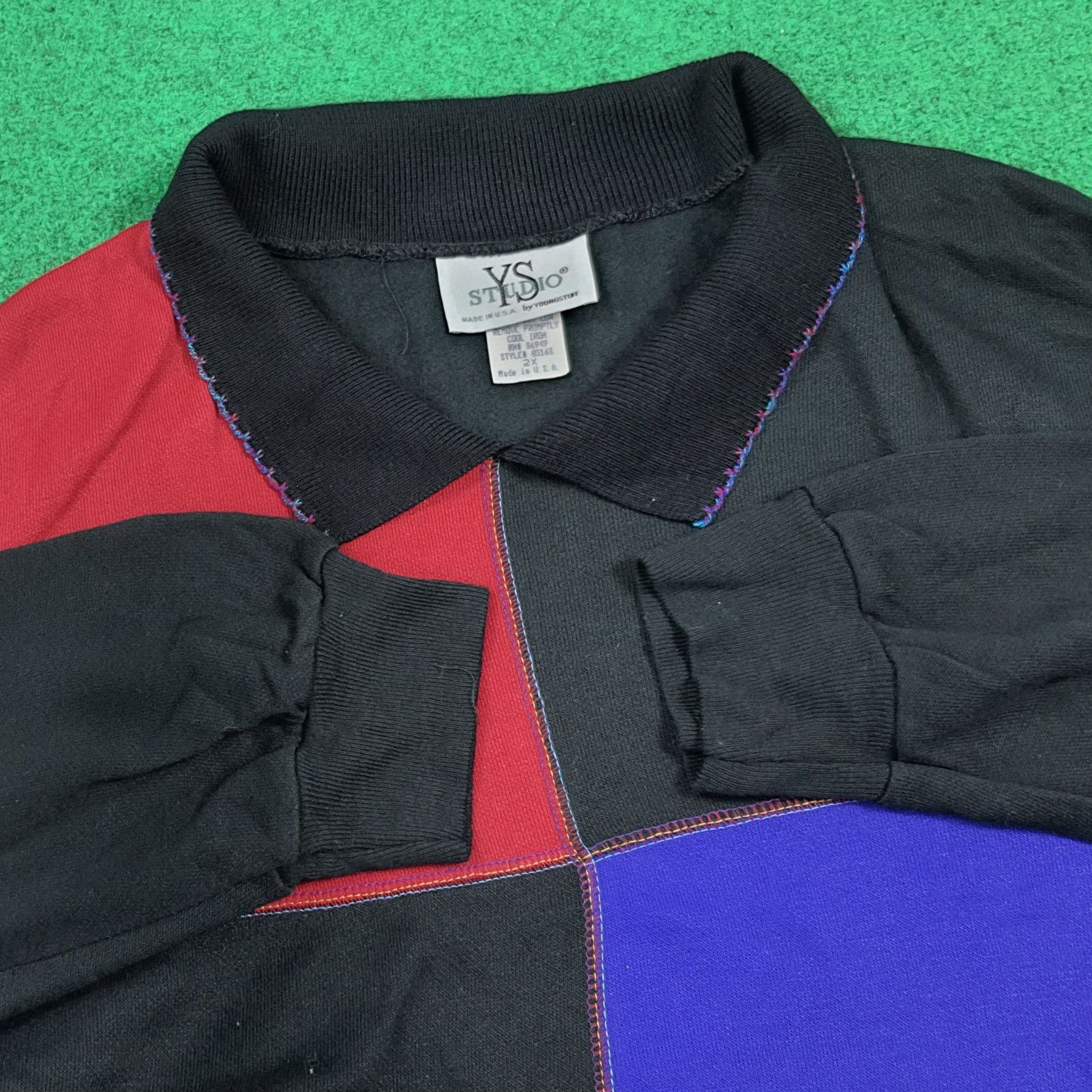 Vintage Vintage 90s YS Studio Youngstuff Sweatshirt C295N21 Size US XL / EU 56 / 4 - 4 Thumbnail