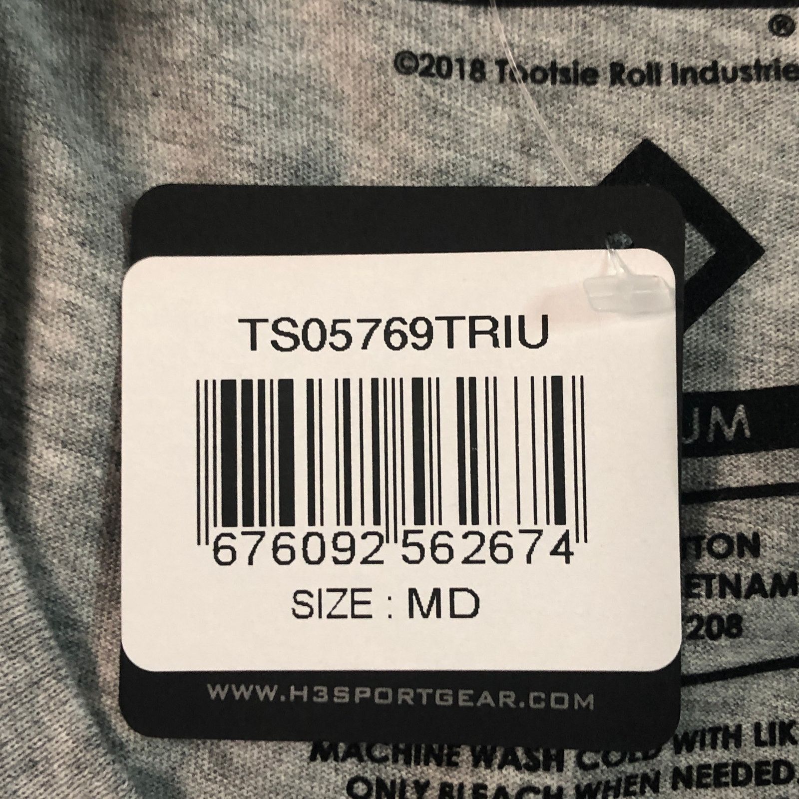 Other Tootsie Roll Lollipop Graphic Tee Candy Gray Men's size M Size US M / EU 48-50 / 2 - 6 Thumbnail