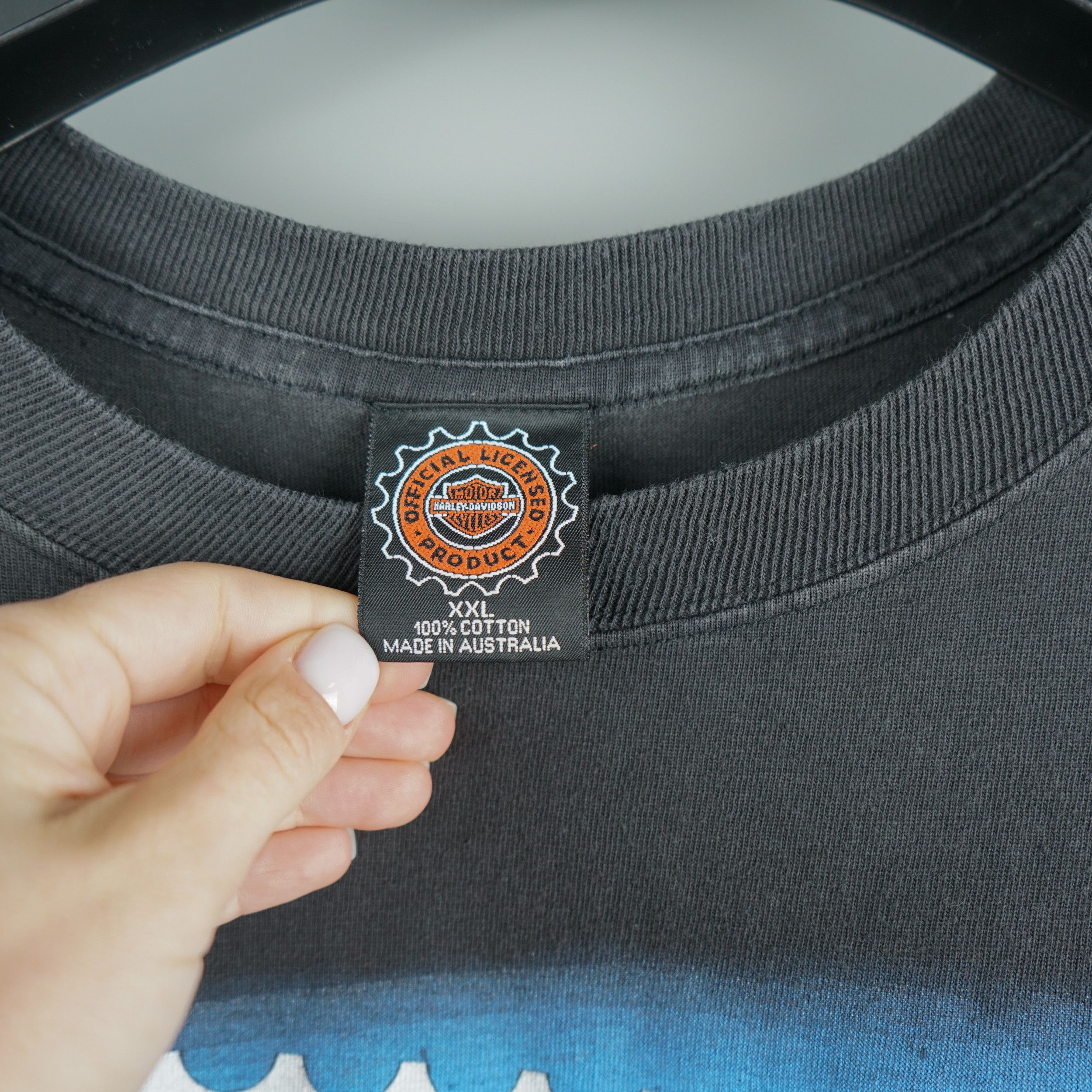 Harley Davidson × Vintage Vintage 1996 Harley Davidson Australia Postcard T-Shirt Size US XXL / EU 58 / 5 - 5 Thumbnail