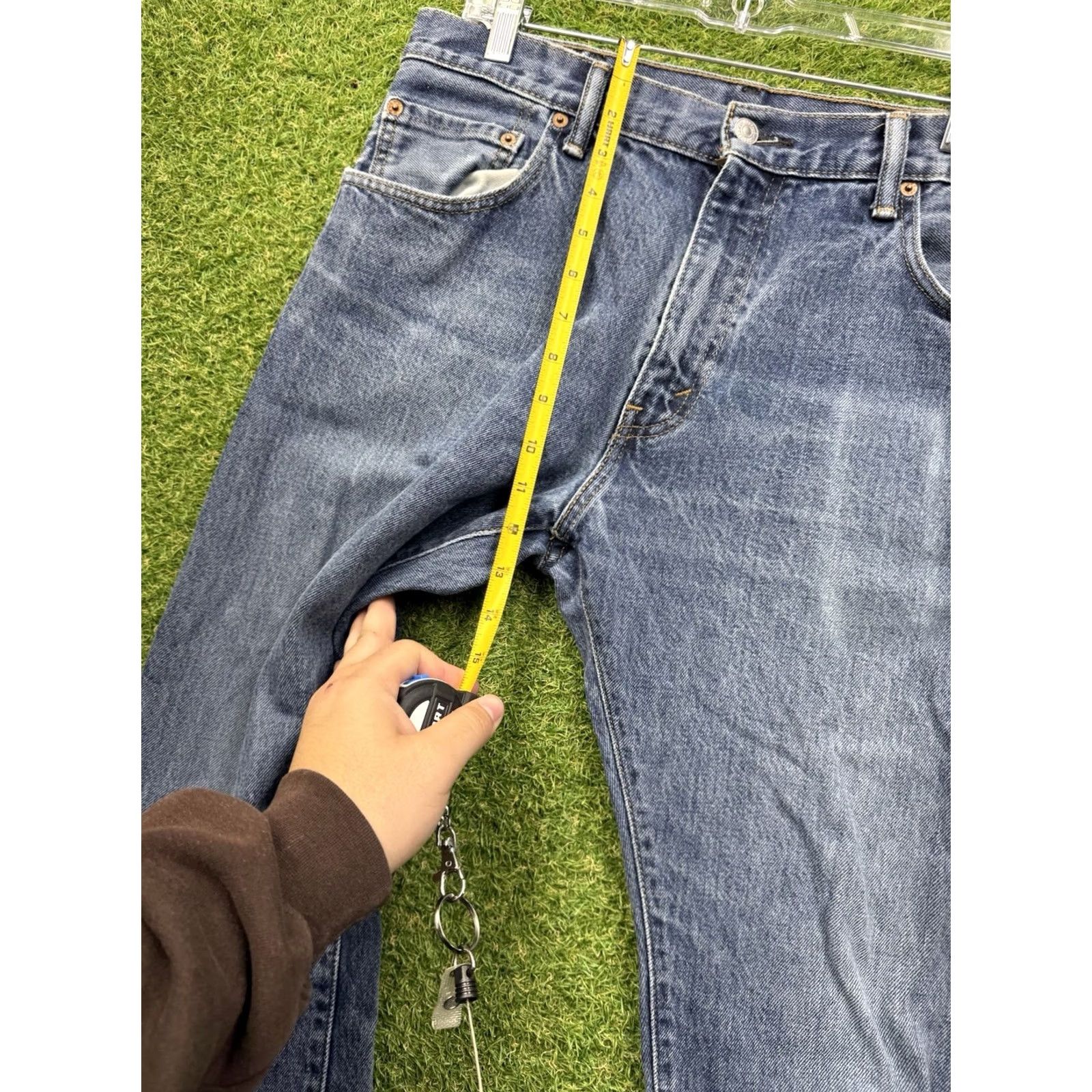 Levi's Levis 517 Jeans Mens 34x32 Medium Wash Bootcut Denim Cowboy Western Workwear Jeans Size US 34 / EU 50 - 7 Thumbnail