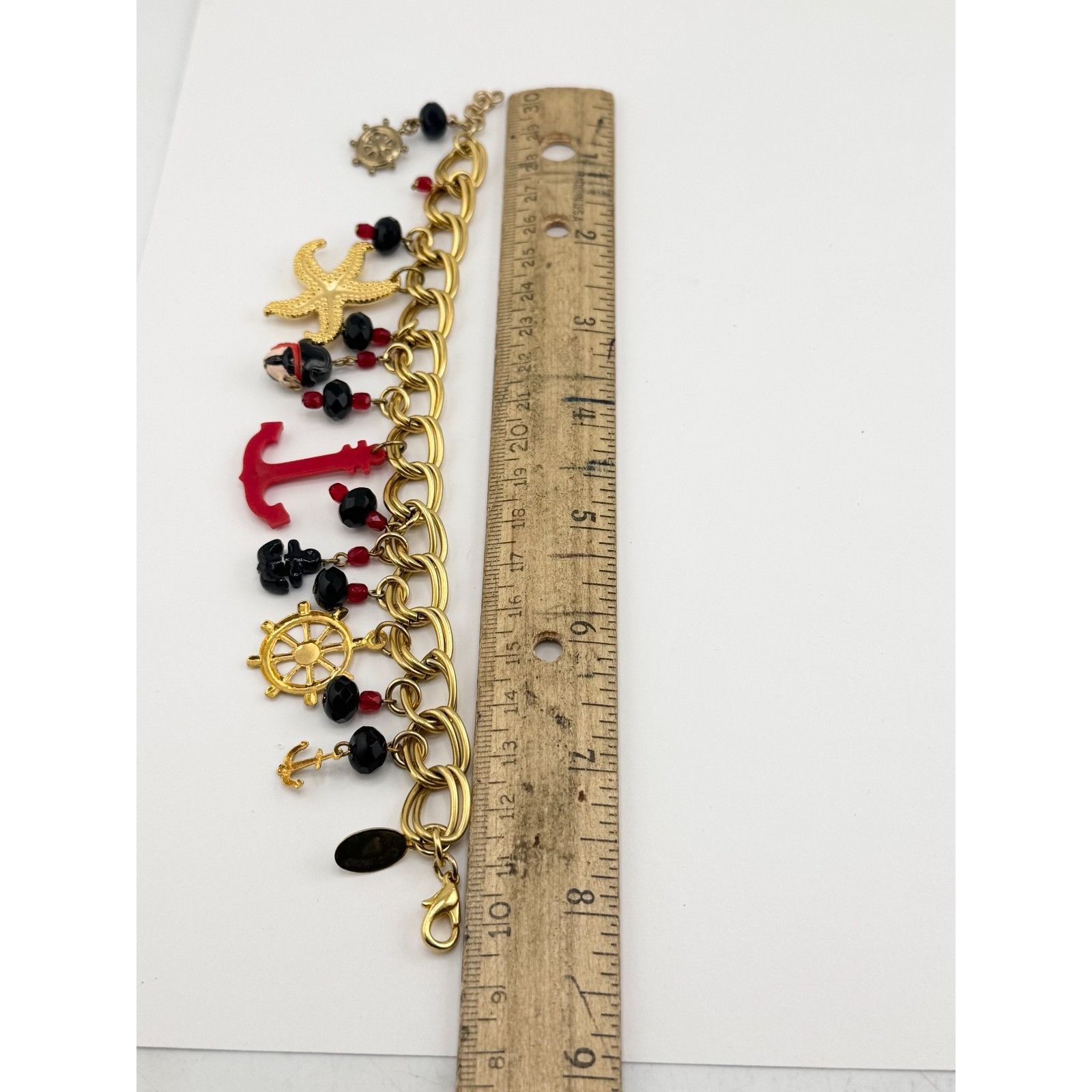 Vintage Vintage nautical pirate sealife charm bracelet Size ONE SIZE - 5 Thumbnail