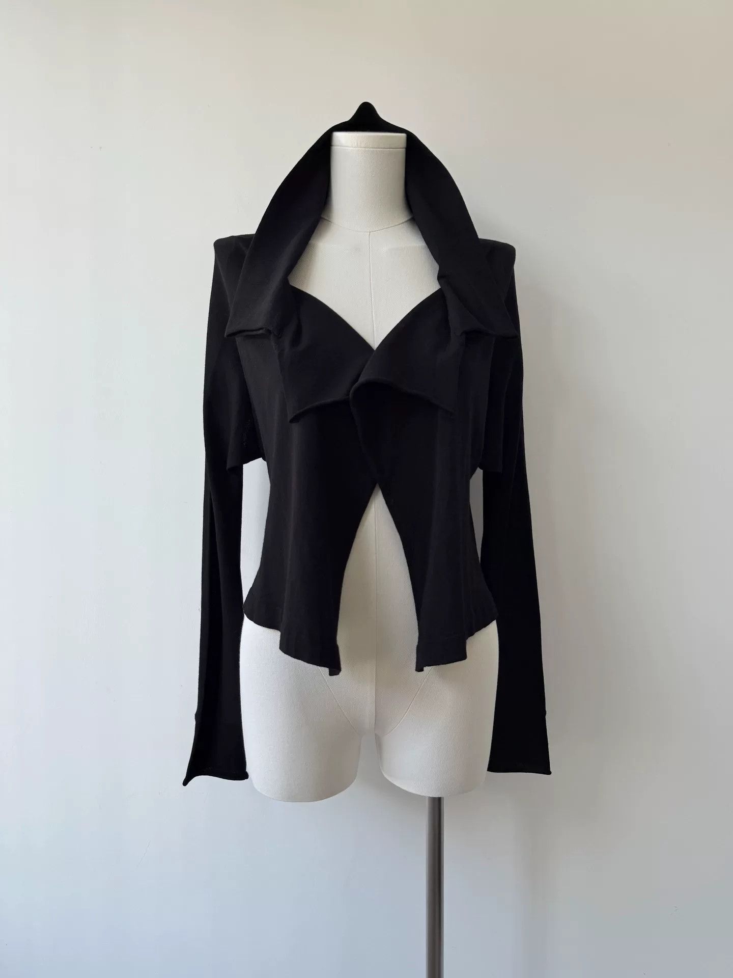 Y's Yohji Yamamoto Y's Asymmetrical Black Cardigan Size M / US 6-8 / IT 42-44 - 1 Thumbnail