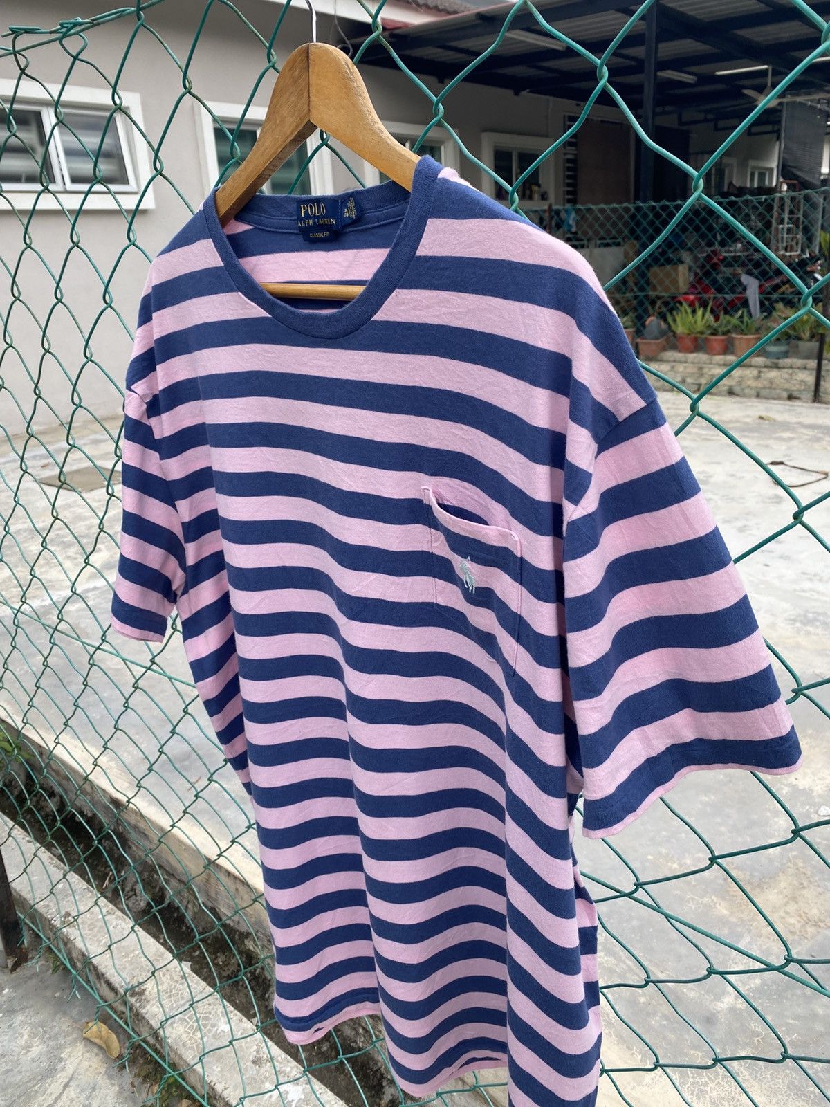 Polo Ralph Lauren Polo ralph lauren purple pink breton striped Size US XL / EU 56 / 4 - 4 Thumbnail