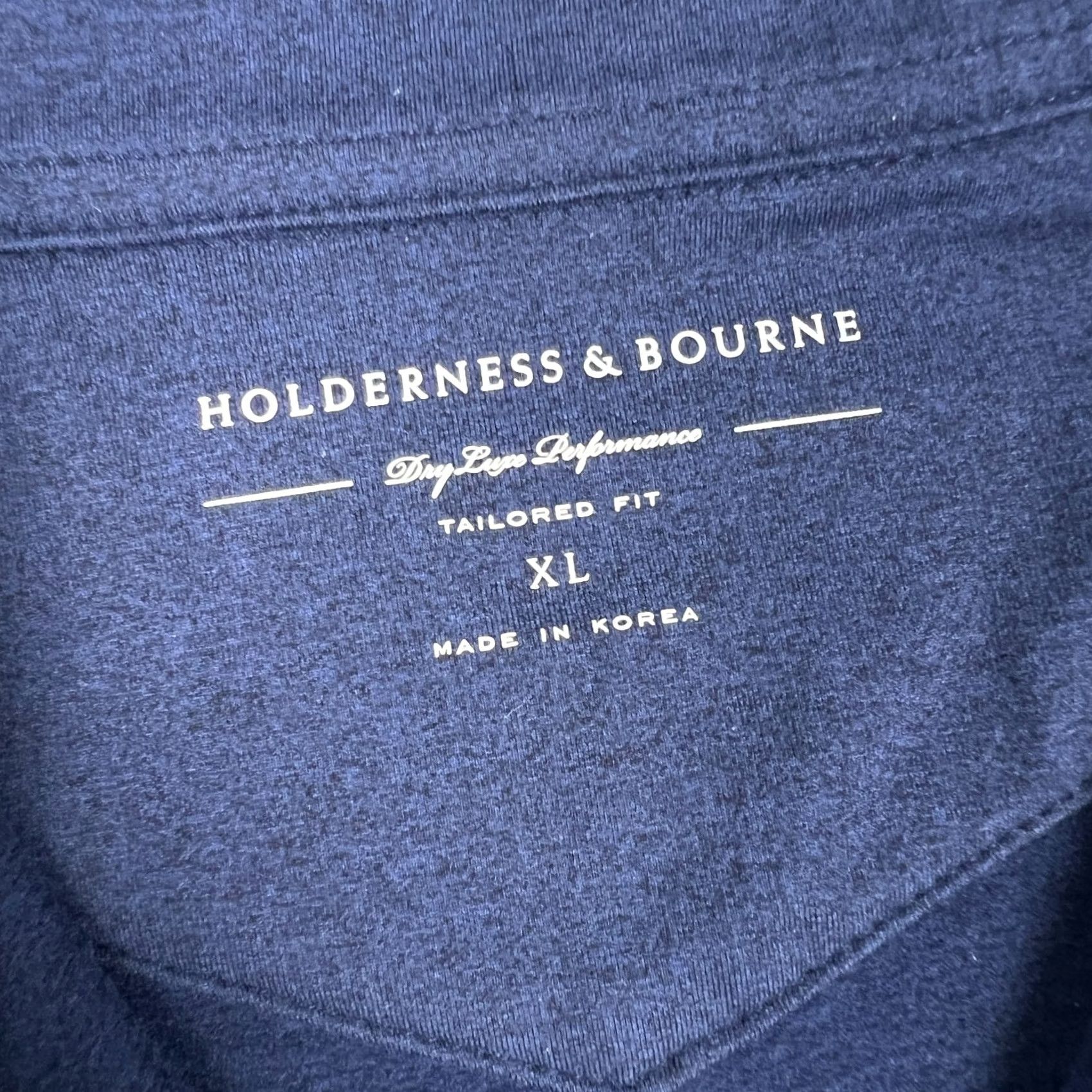 Vintage VINTAGE? No — Holderness & Bourne Westland Pullover Quarter Zip Golf Stretch XL Mens Blue Shirt Size US XL / EU 56 / 4 - 4 Thumbnail