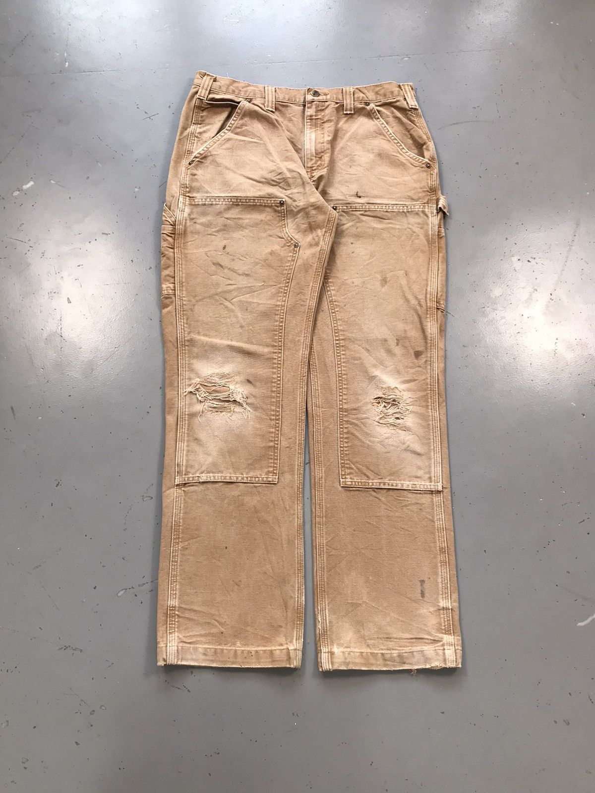 Carhartt × Vintage Faded vintage Carhartt relaxed fit double knee denim Size US 34 / EU 50 - 1 Thumbnail