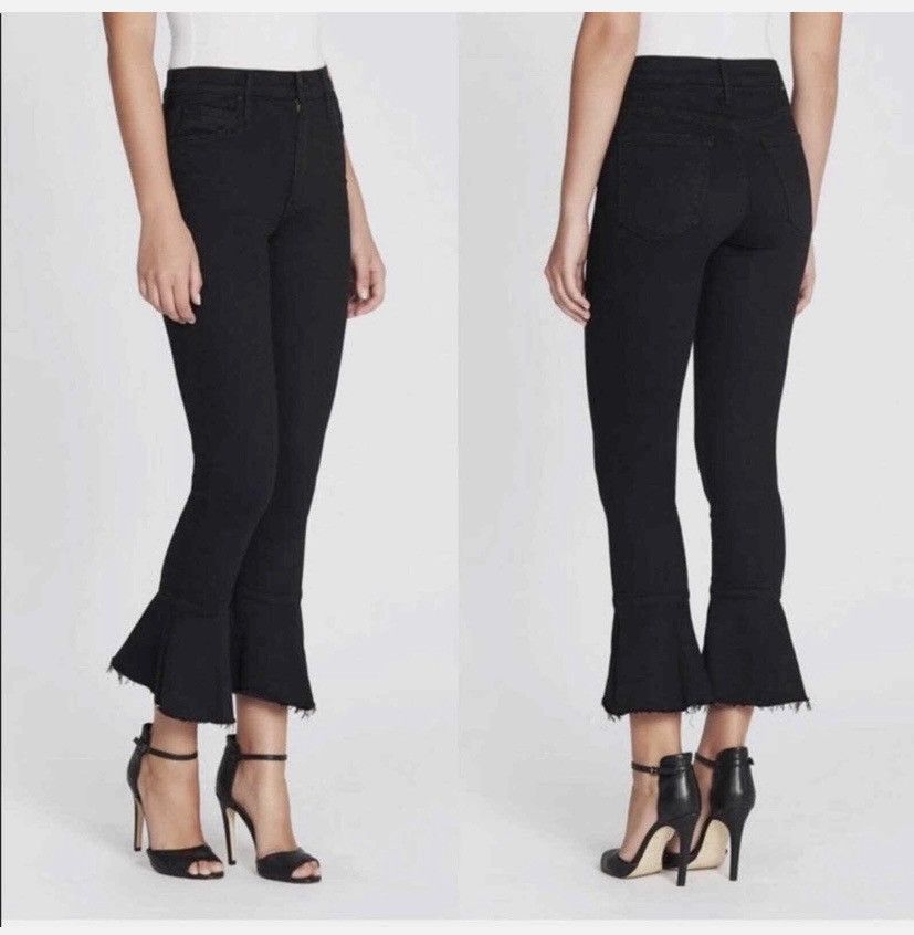 MOTHER Mother Denim The Cha Cha Fray 5-pkt Not Guilty Wash Blk 24 Size 24" / US 00 / IT 34 - 6 Thumbnail