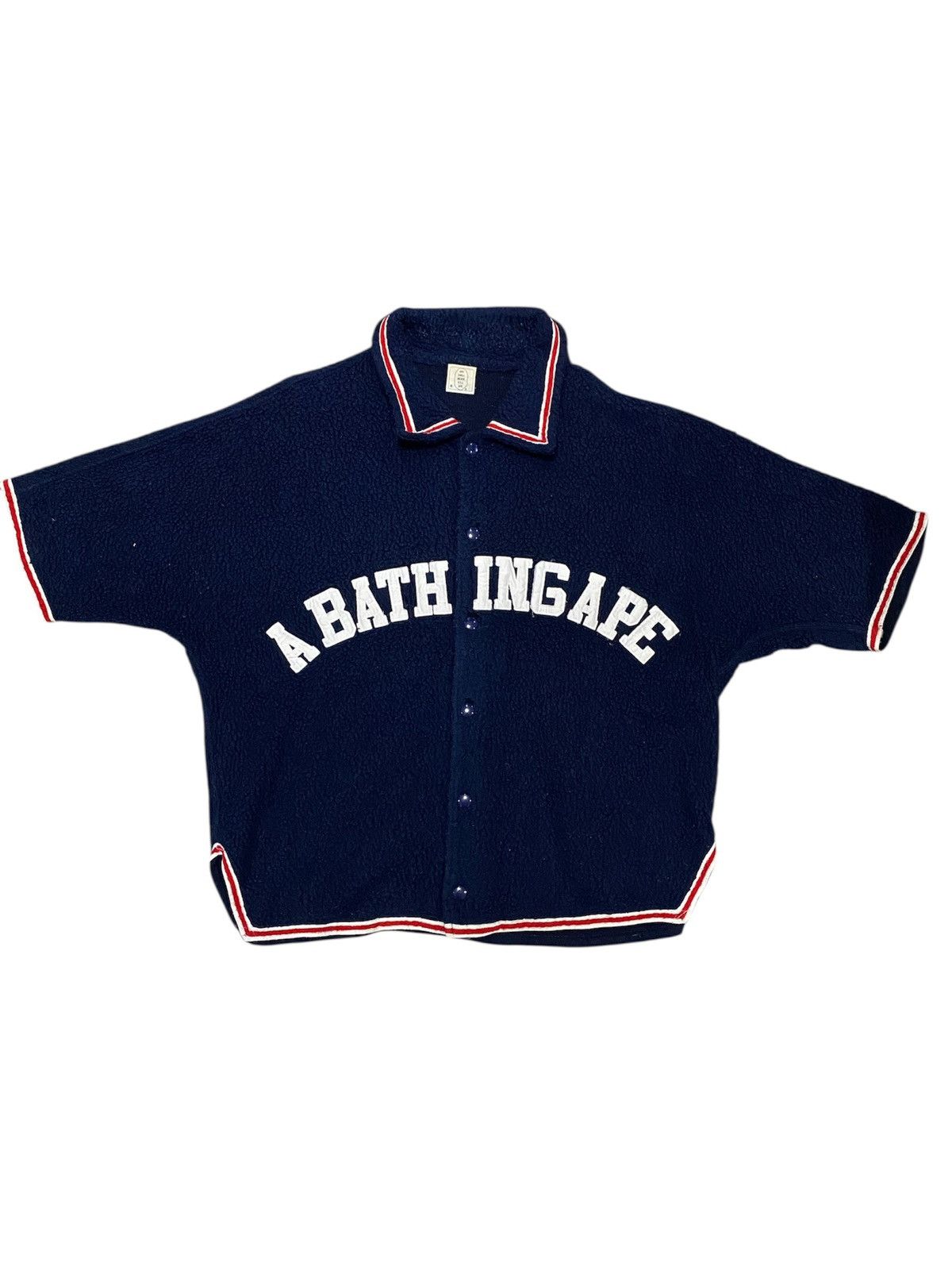 Bape 1990s OG Bape fleece boa game shirt Size US L / EU 52-54 / 3 - 1 Thumbnail