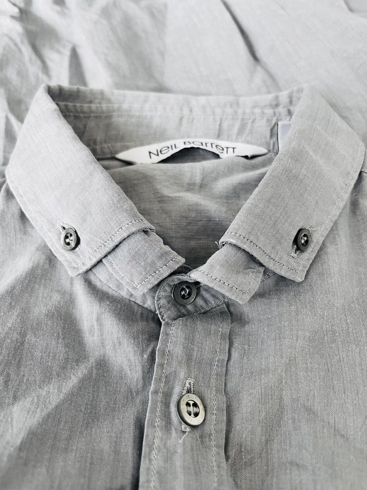 Neil Barrett Grey Shirt Size US M / EU 48-50 / 2 - 9 Thumbnail