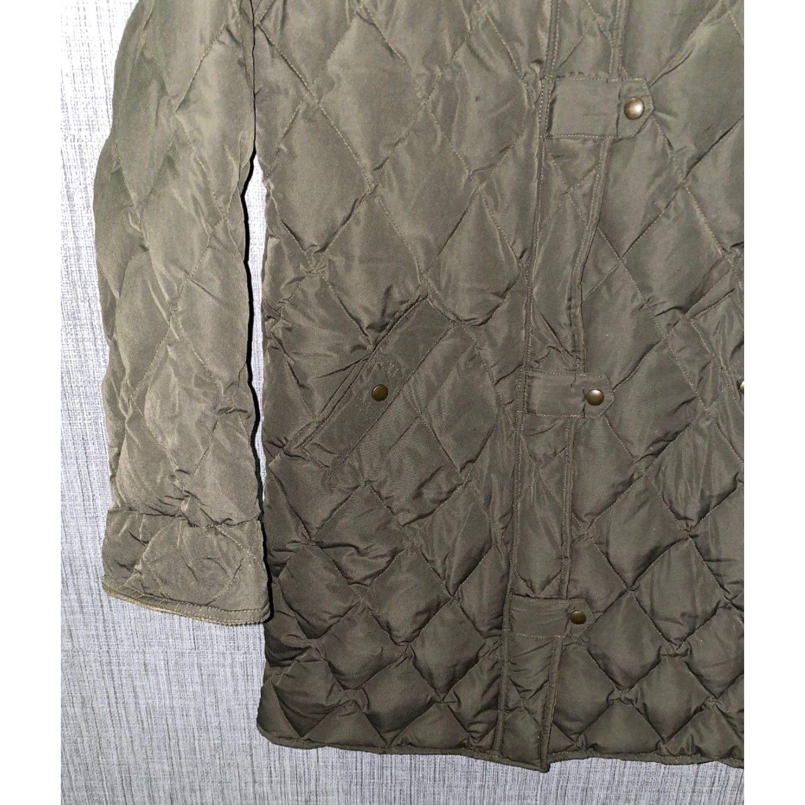 Eddie Bauer VINTAGE Eddie Bauer Womens Jacket Full Zip Down Quilted Green M Size M / US 6-8 / IT 42-44 - 3 Thumbnail
