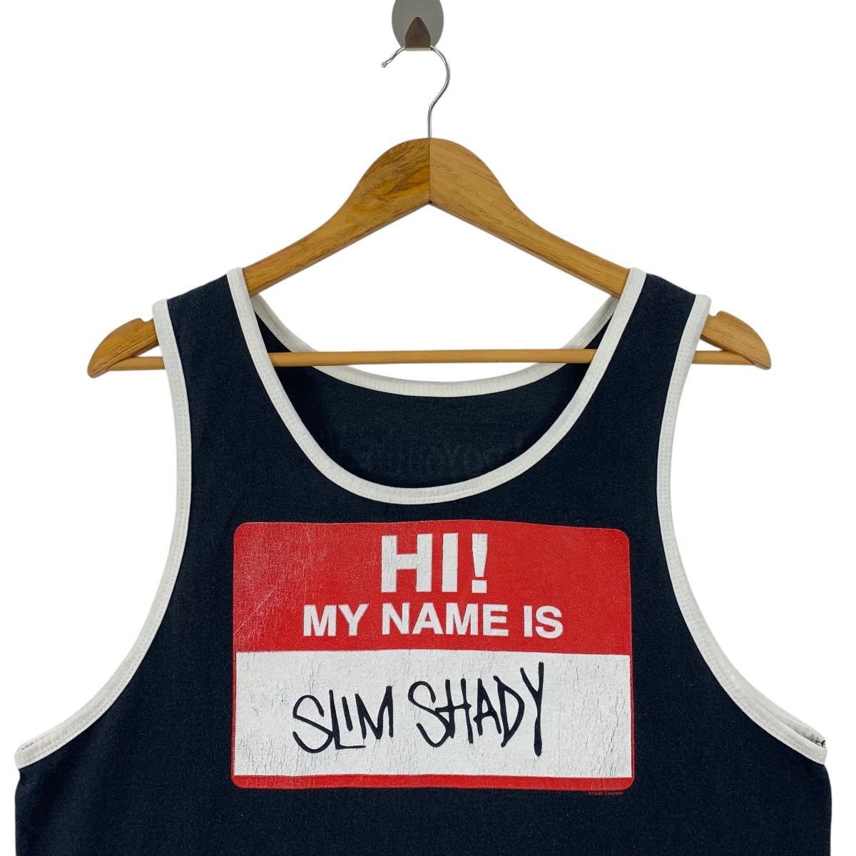 Band Tees × Vintage Vintage EMINEM Slim shady printed sleeve less tank top tee Size US M / EU 48-50 / 2 - 2 Thumbnail