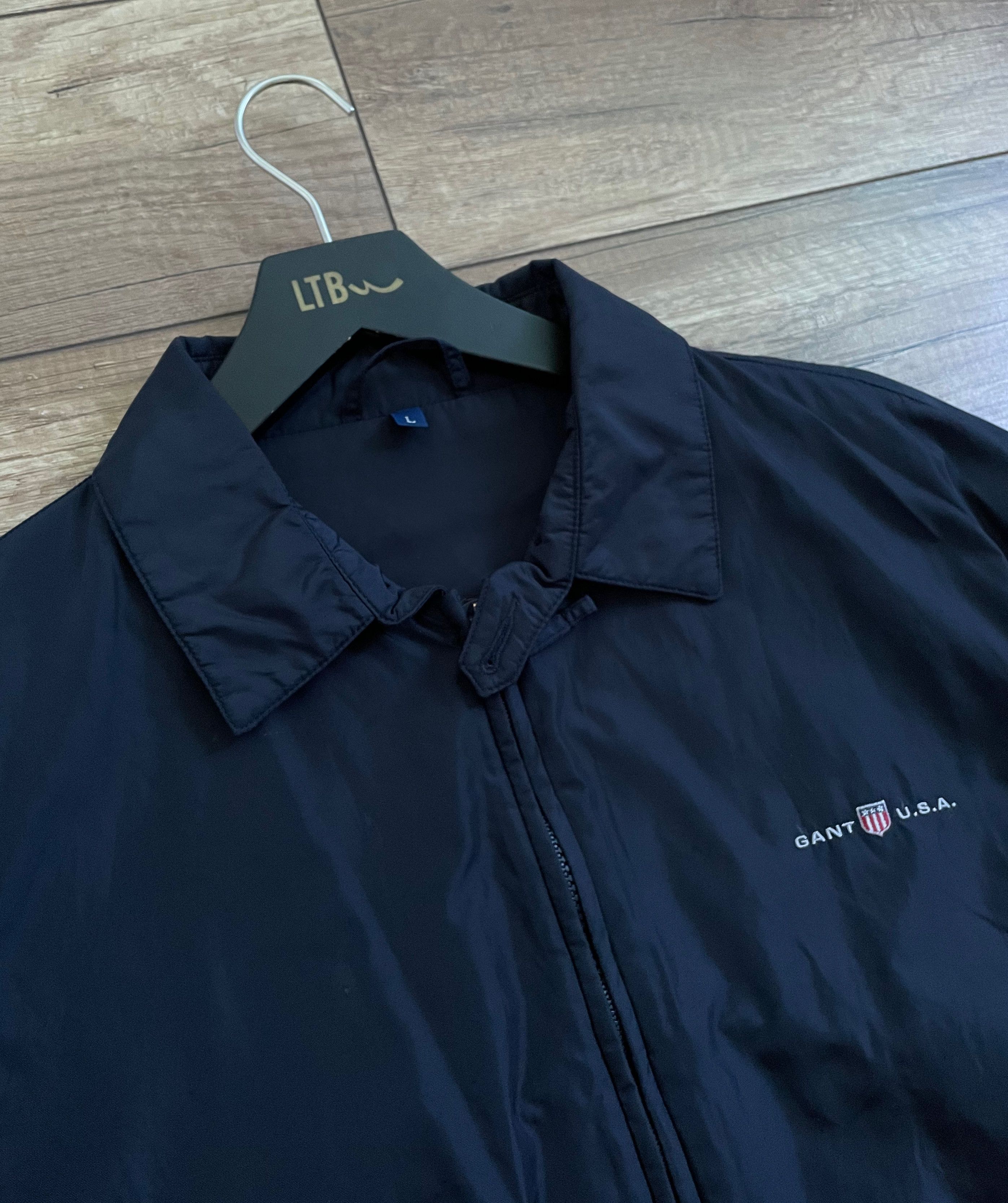 Gant Gant Nylon Blue Navy Jacket Bomber Size US L / EU 52-54 / 3 - 3 Thumbnail