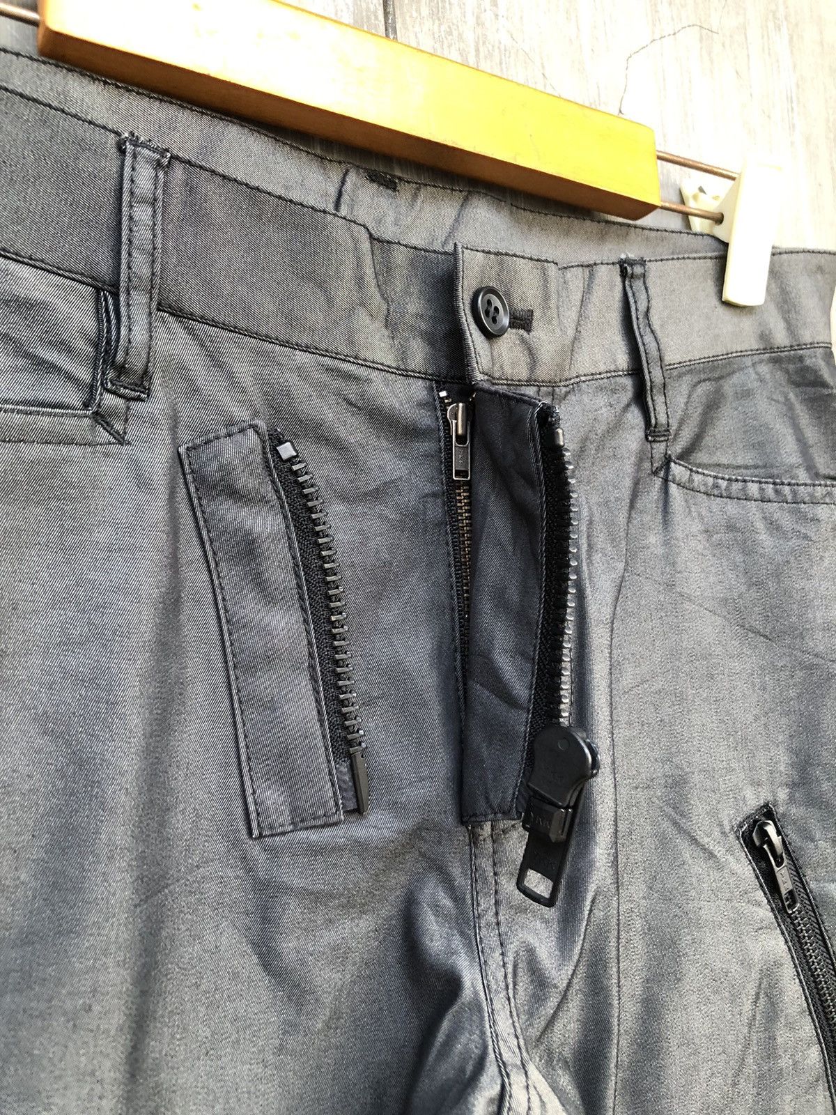 Japanese Brand × Katharine Hamnett London × Le Grande Bleu (L.G.B.) Y2K💥 Katharine Hamnett Zipper Pants Size US 31 - 5 Thumbnail
