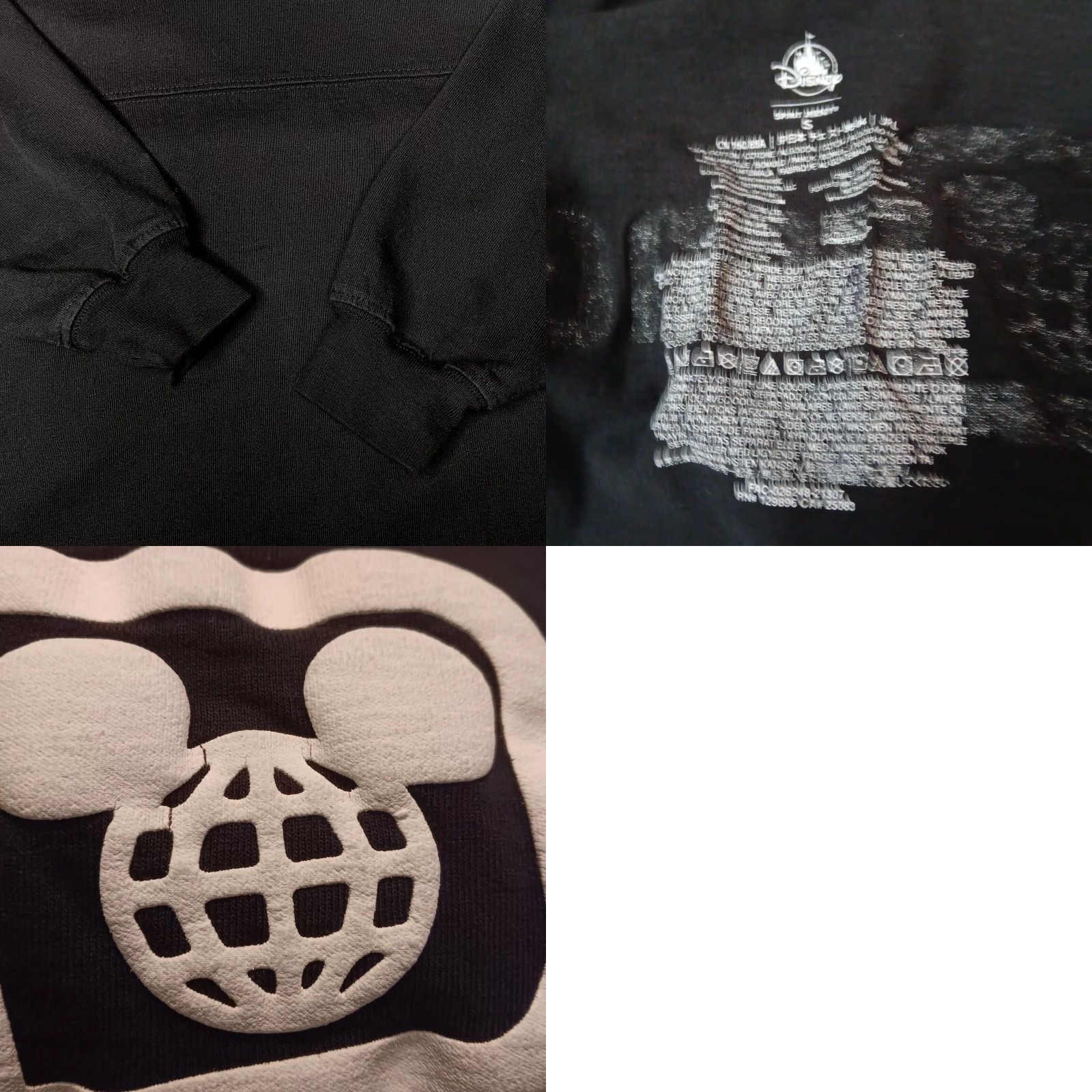 Disney Disney Parks Spirit Jersey Shirt Small Mickey Mouse Black Relaxed Long Sleeve Size S / US 4 / IT 40 - 8 Thumbnail