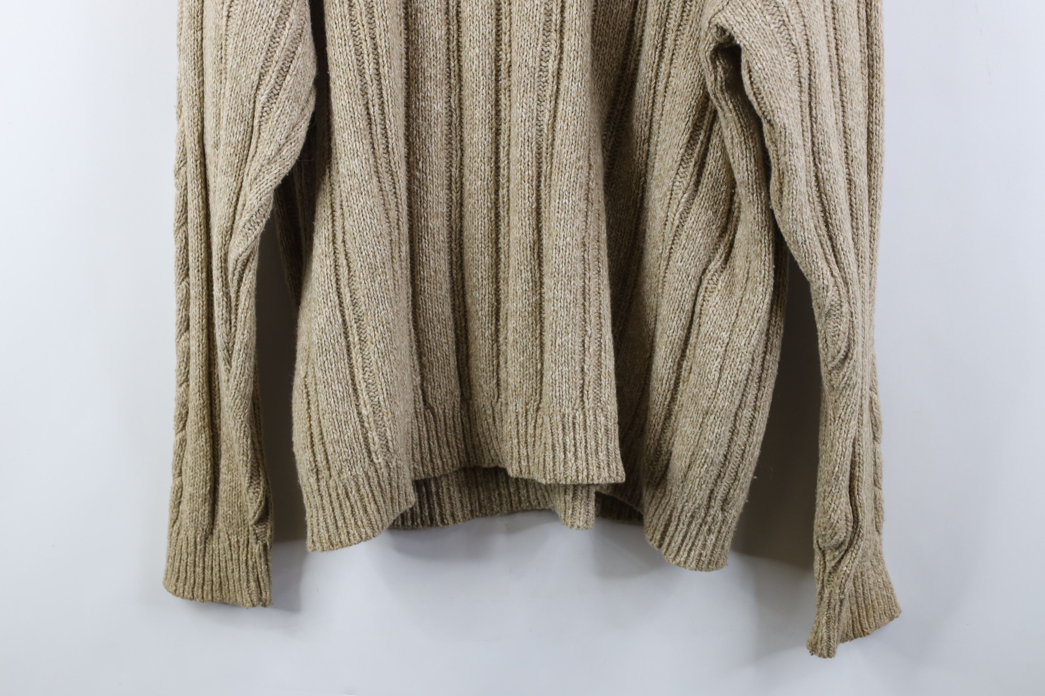 Vintage Vintage 90s Streetwear Chunky Ribbed Cable Knit Sweater Size US L / EU 52-54 / 3 - 10 Thumbnail