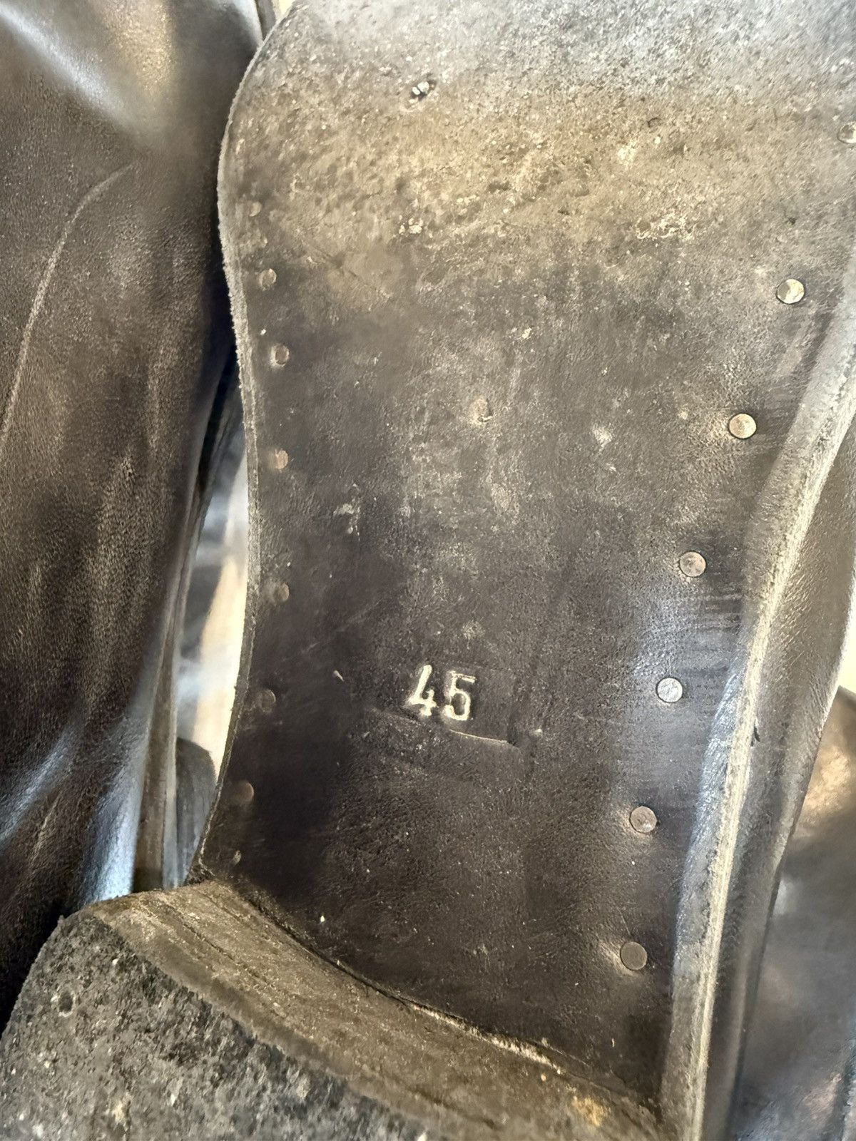 A1923 Horse leather boots Size US 12 / EU 45 - 6 Thumbnail