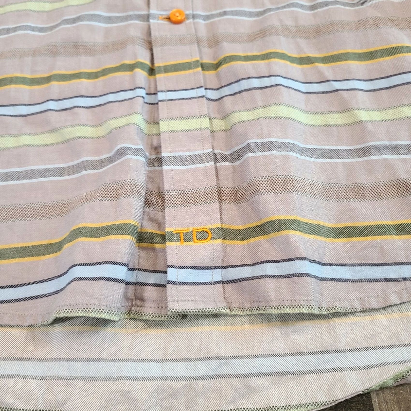 CLOT Thomas Dean Button Up Shirt Mens Large Multicolor Shirtmakers Cloth Striped - Brand New Size US L / EU 52-54 / 3 - 4 Thumbnail