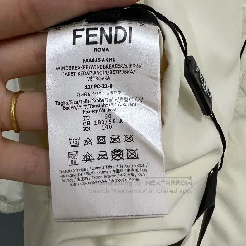Fendi Fendi White double F full print double-sided jacket Size US M / EU 48-50 / 2 - 5 Thumbnail