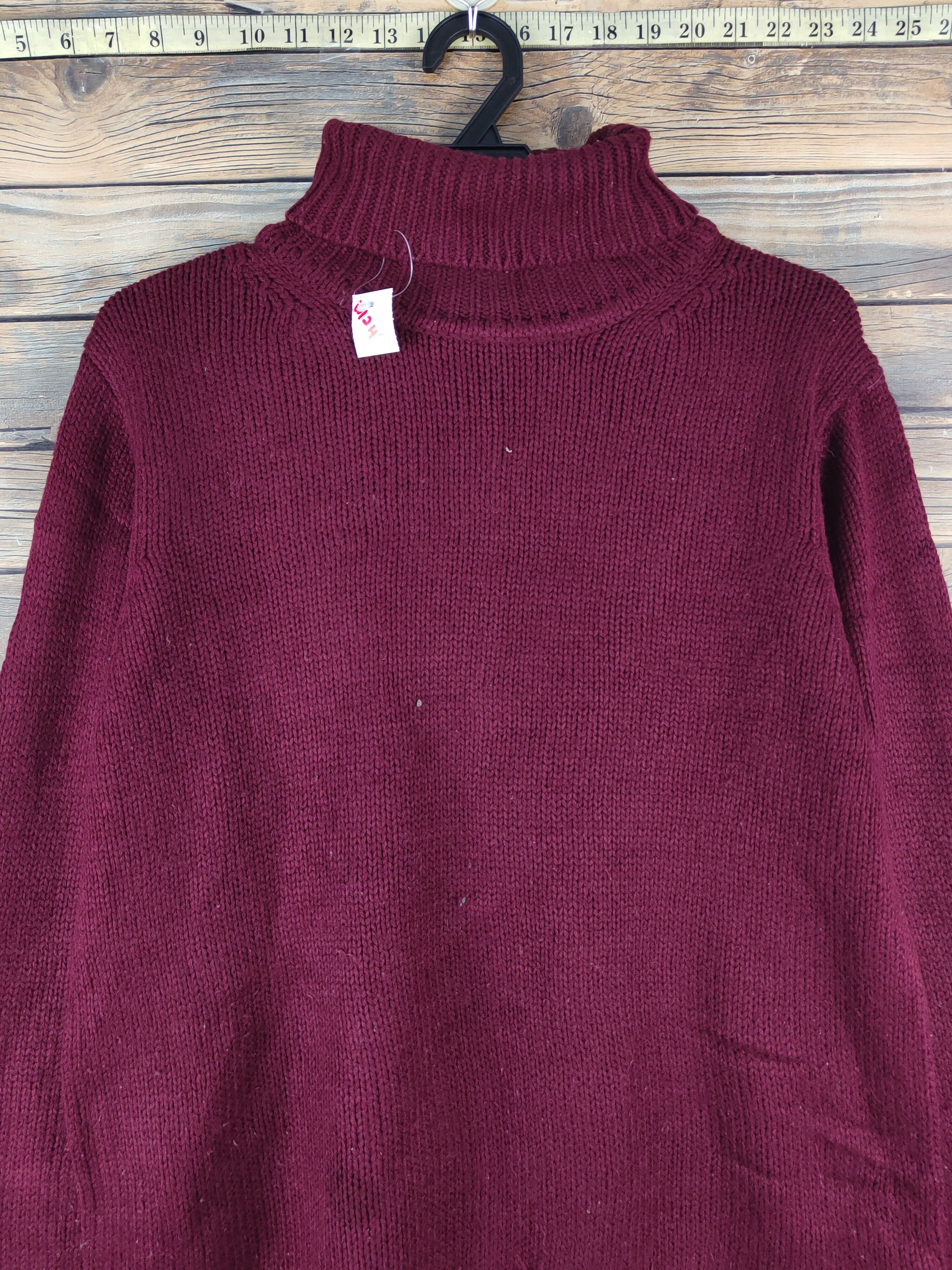 Homespun Knitwear × Japanese Brand × Vintage Uniqlo Maroon Knitwear Sweatshirts #W1249 Size US L / EU 52-54 / 3 - 2 Thumbnail