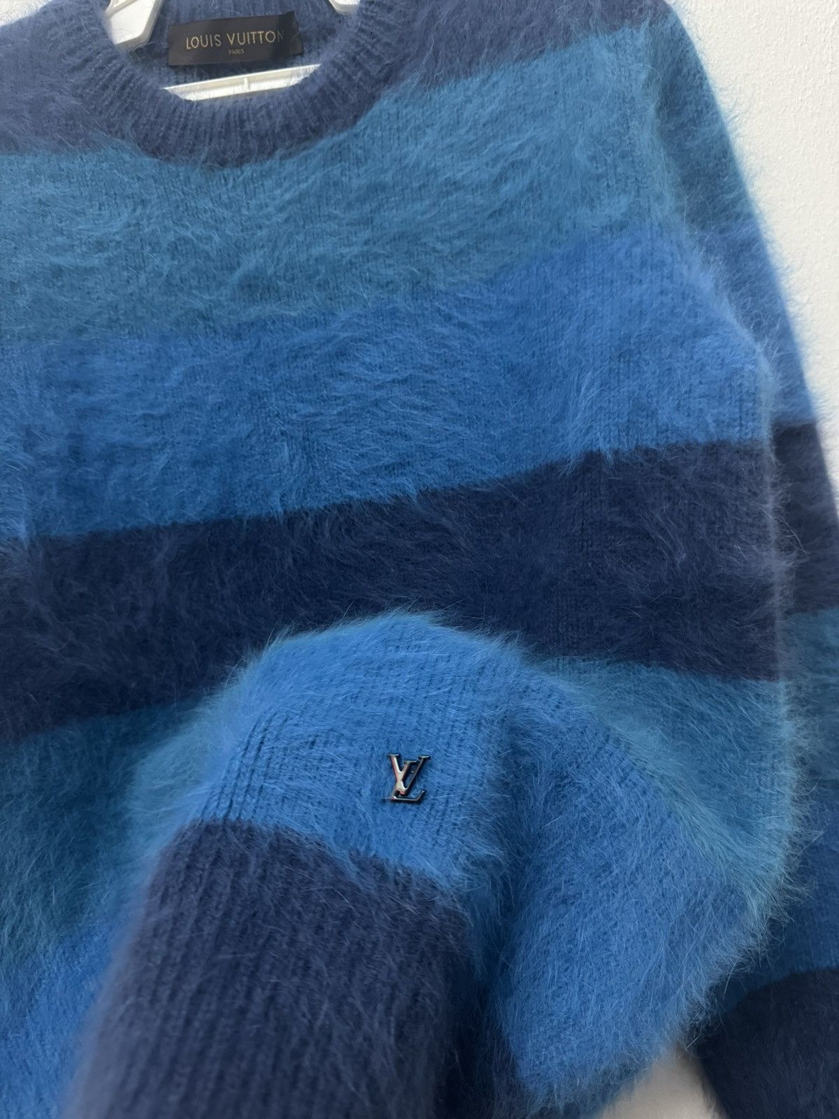 Louis Vuitton Louis Vuitton Paris Mohair Stripes Border Blue Size US S / EU 44-46 / 1 - 5 Thumbnail