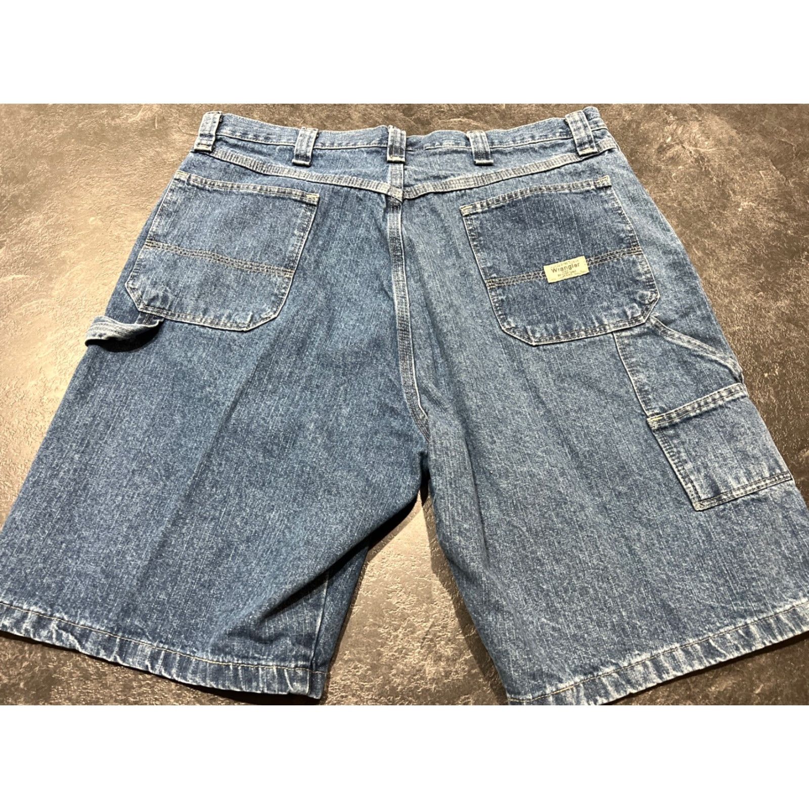 Wrangler W vintage Wrangler Cargo Jean Shorts Men’s 36 Blue Denim Casual Jorts Size US 36 / EU 52 - 2 Thumbnail