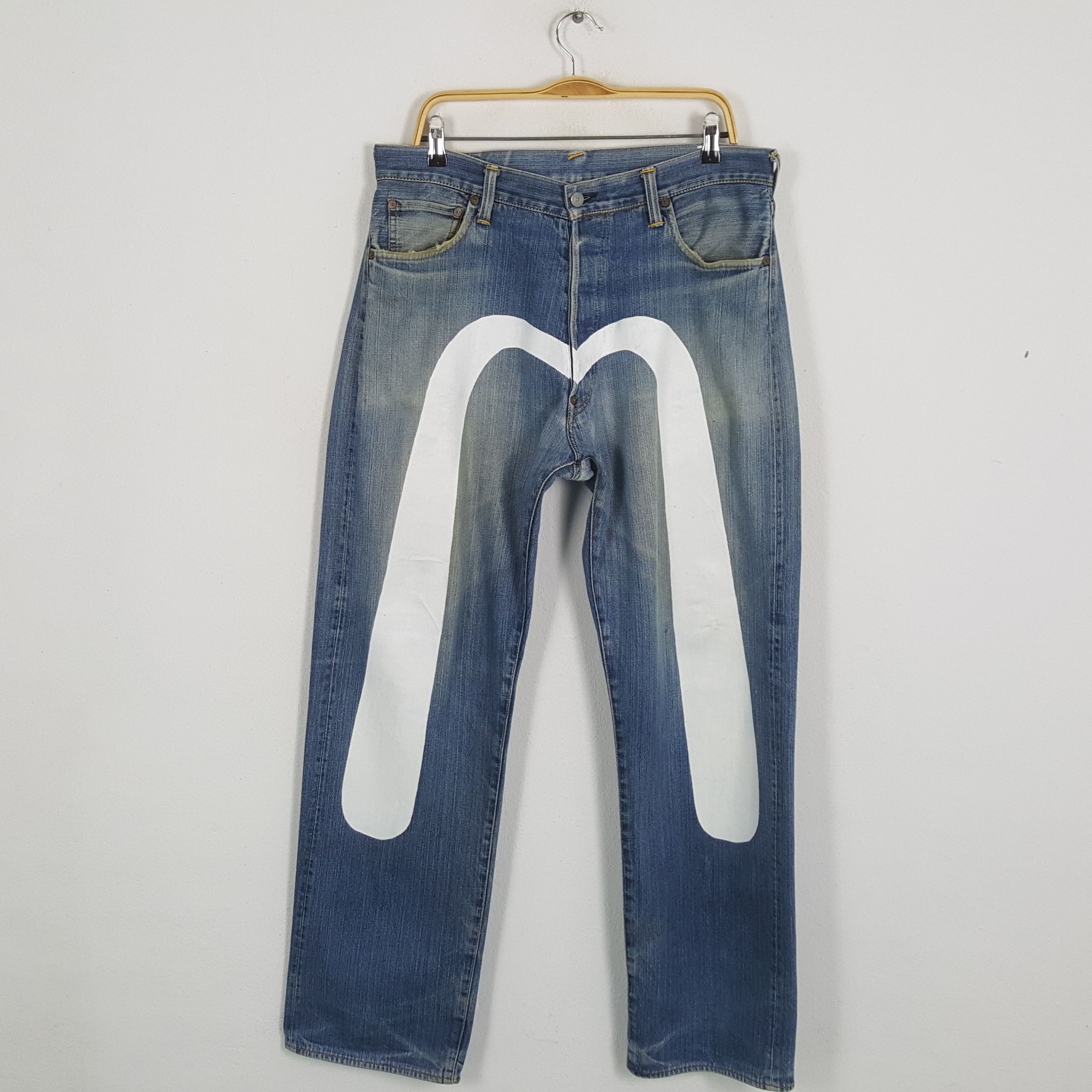 Evisu × Japanese Brand × Vintage Vintage EVISU Japanese Brand Daicock Custom Style Jeans Size US 34 / EU 50 - 1 Thumbnail