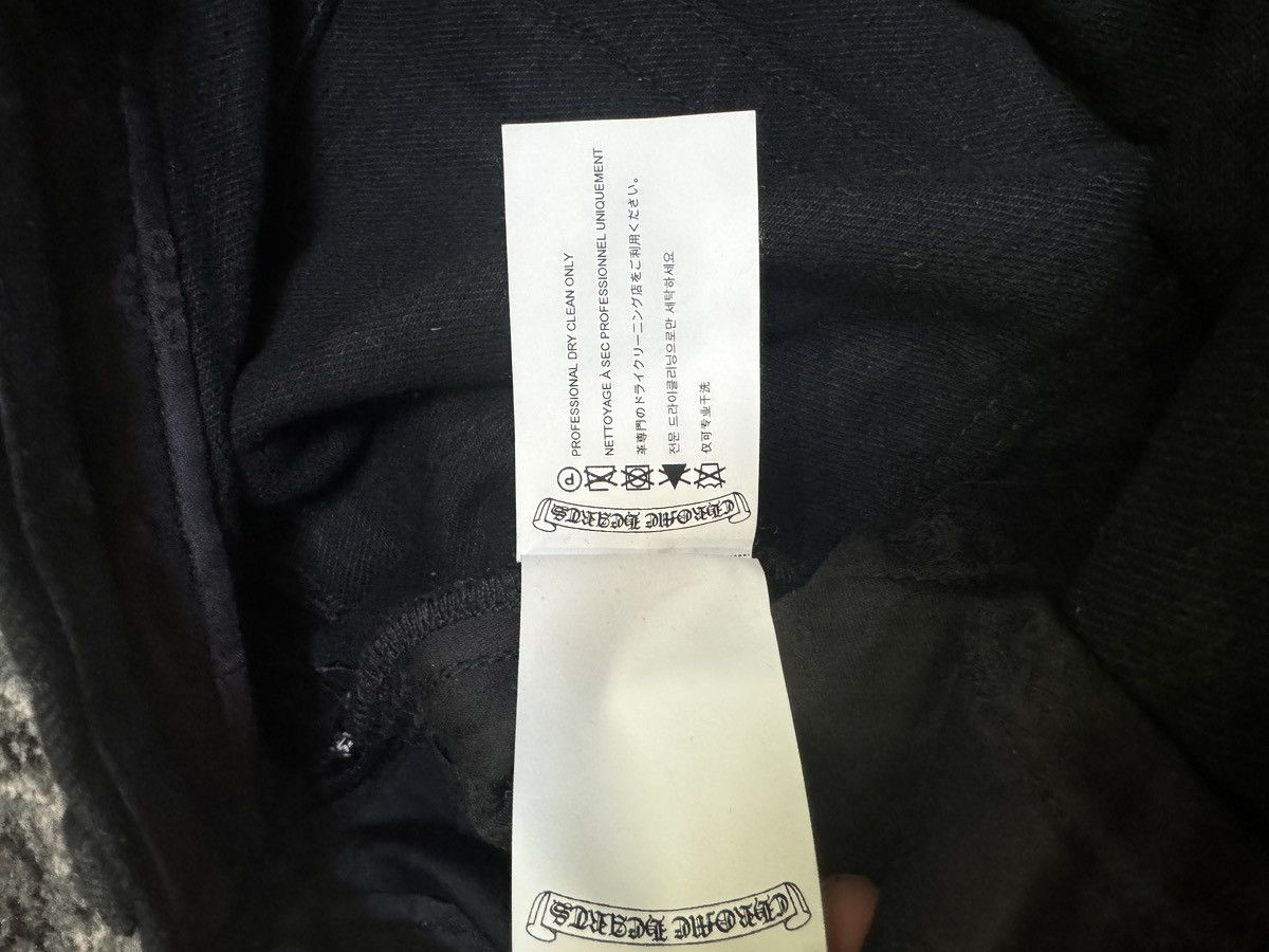 Chrome Hearts CHROME HEARTS PINK/CHECKERED KNEE CROSS PATCH DENIM SIZE 34 Size US 34 / EU 50 - 7 Thumbnail