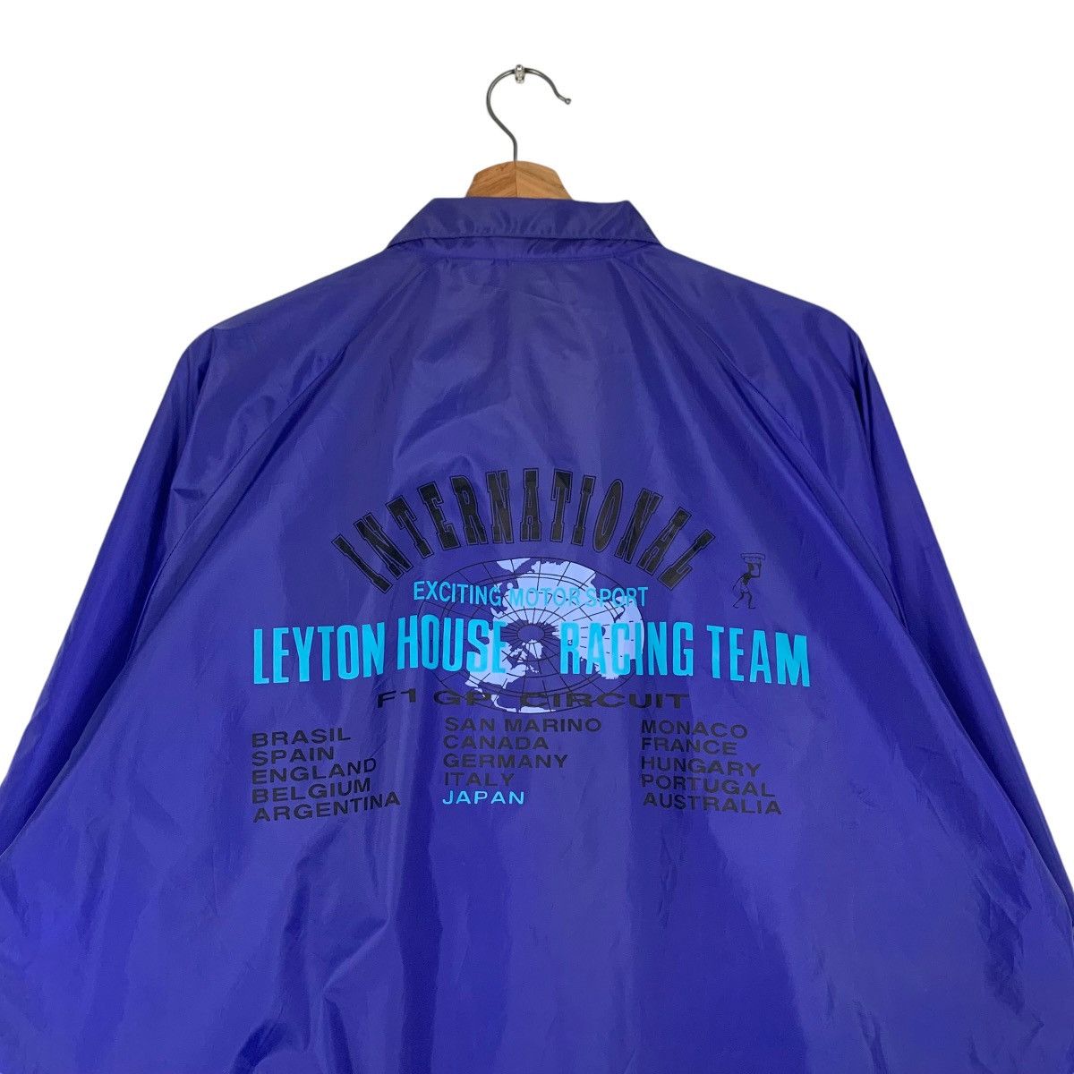Vintage LEYTON HOUSE Racing Team Motorsport Light Jacket #1276-C57 Size US L / EU 52-54 / 3 - 2 Thumbnail