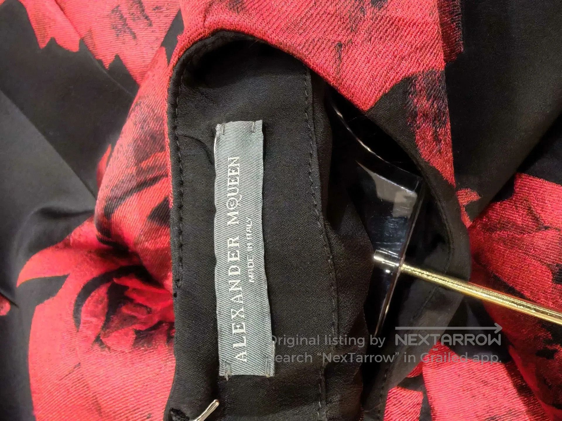 Alexander McQueen McQueen Rose Show Silk Dress. Size M / US 6-8 / IT 42-44 - 4 Thumbnail