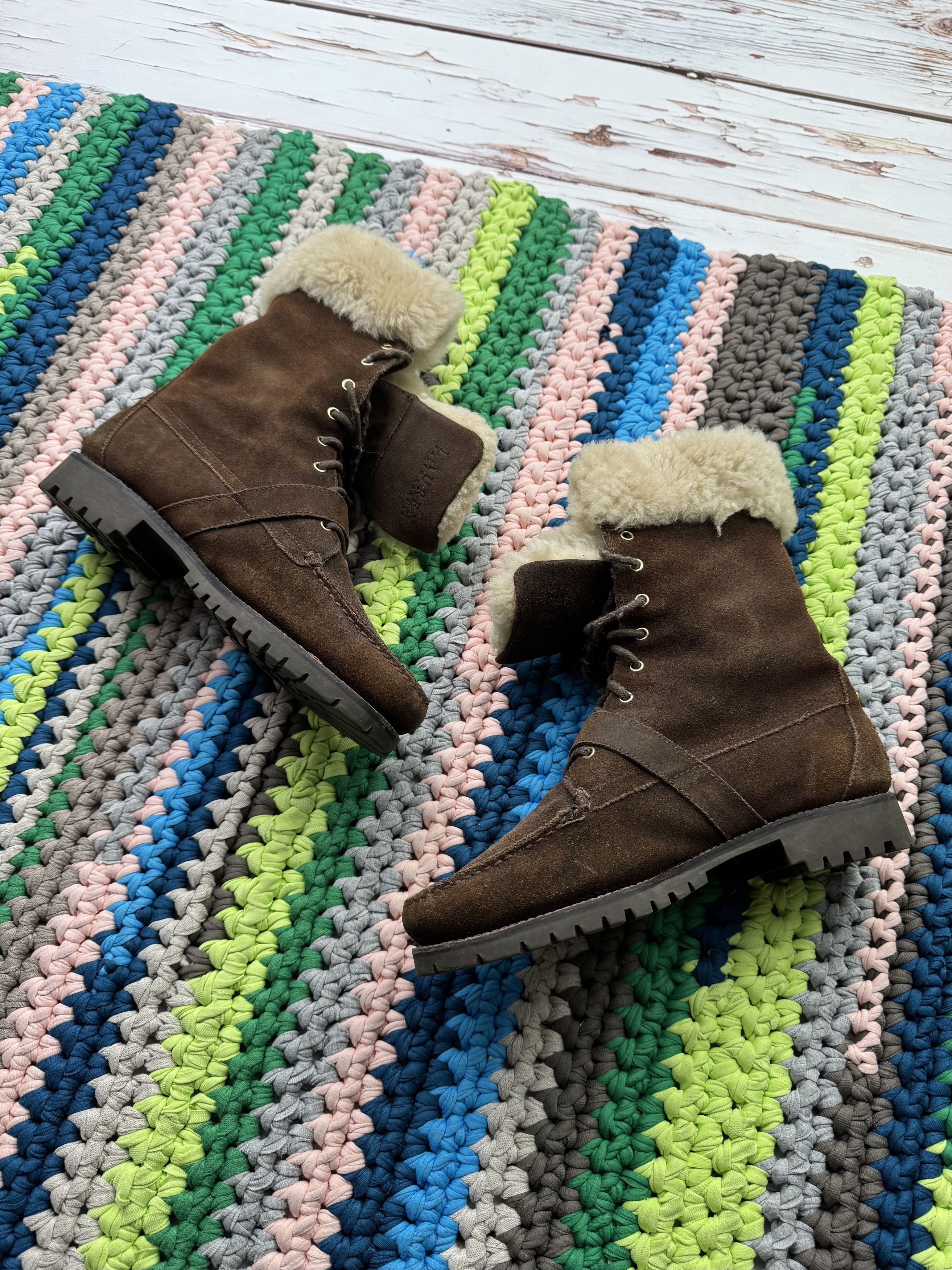 Lauren Ralph Lauren Lauren Ralph Lauren Vintage Suede Boots (V313)(D10) Size US 8 / EU 41 - 4 Thumbnail