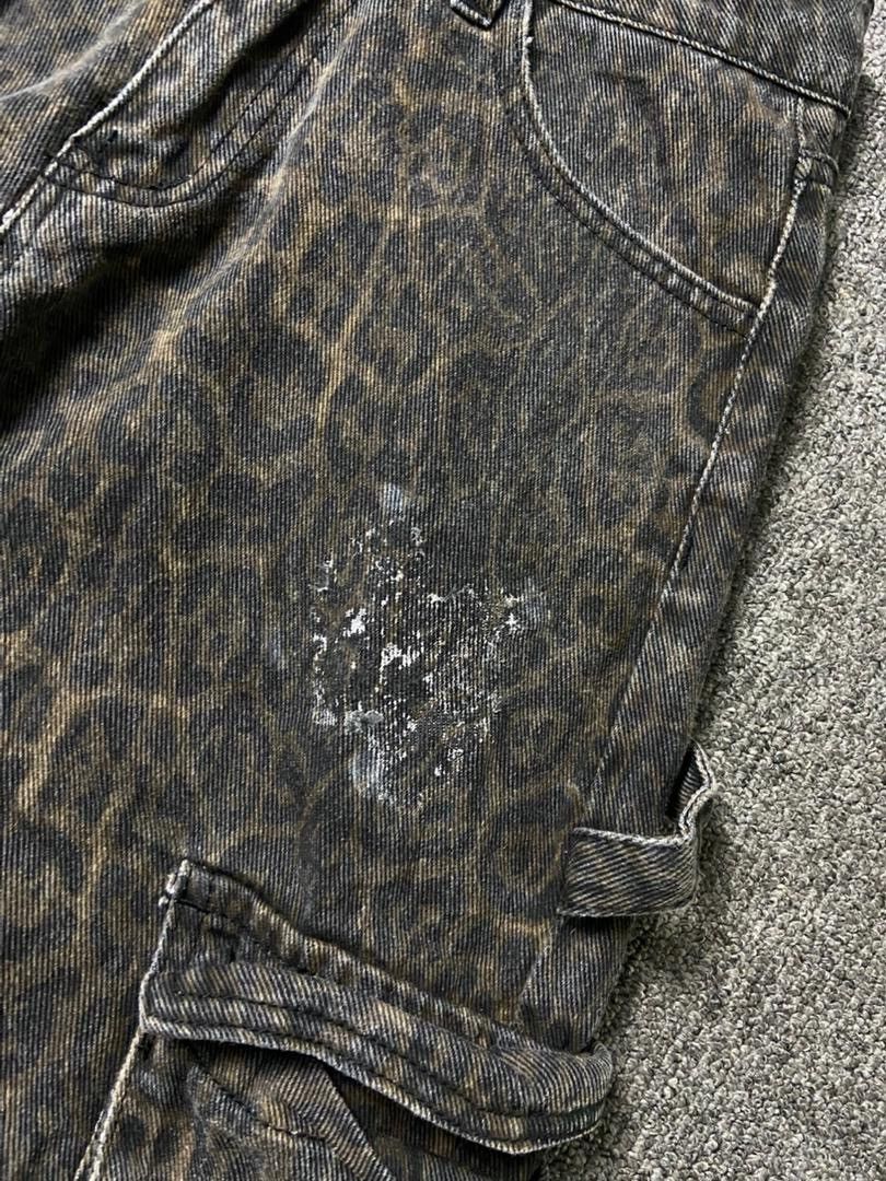 Japanese Brand DAZY Brand Wide Leg Leopard Cargo Pants (185) Size 28" / US 6 / IT 42 - 15 Thumbnail
