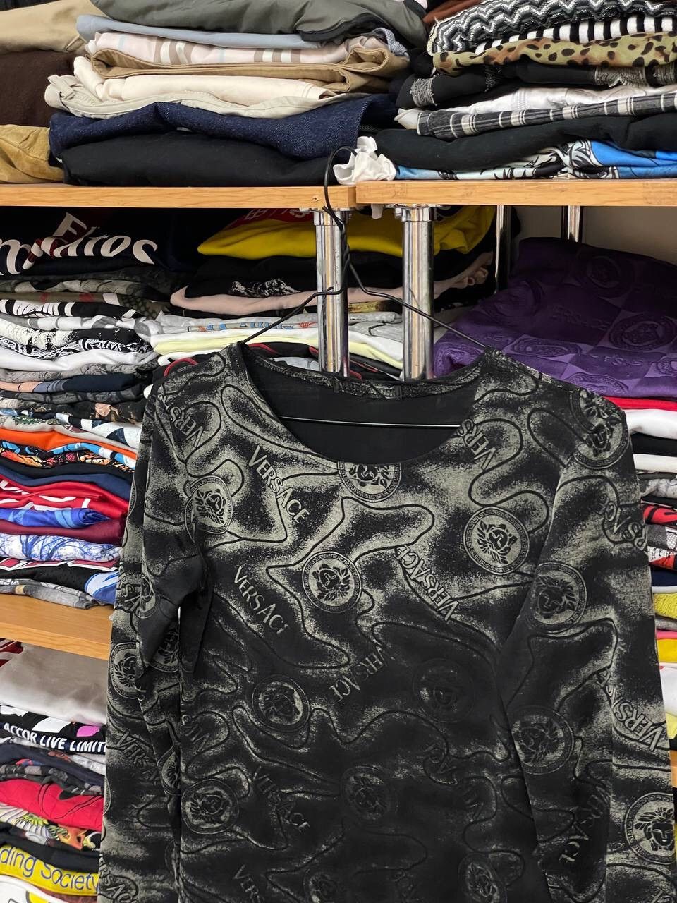 Vintage Vintage Versace avant garde Y2K Monogram long sleeve Size M / US 6-8 / IT 42-44 - 7 Thumbnail