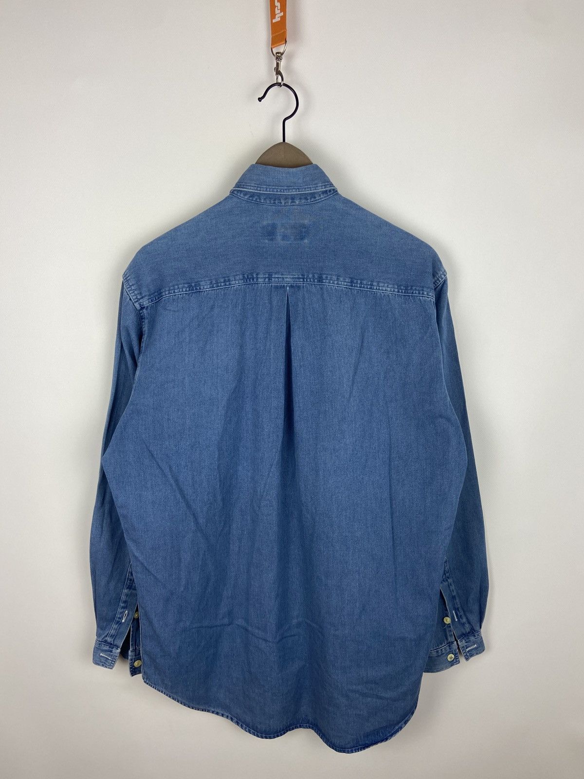 Burberry Vintage Thomas Burberry Denim Blue Men's Button-Up Shirt Size US S / EU 44-46 / 1 - 2 Thumbnail
