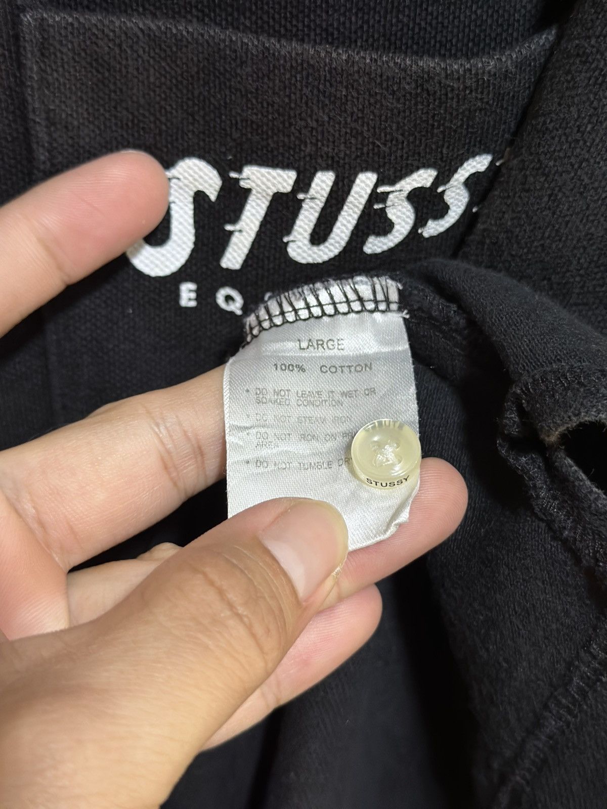 Stussy Thrashed Vintage Stussy Equipped Polo Sun Faded Tee Size US L / EU 52-54 / 3 - 6 Thumbnail
