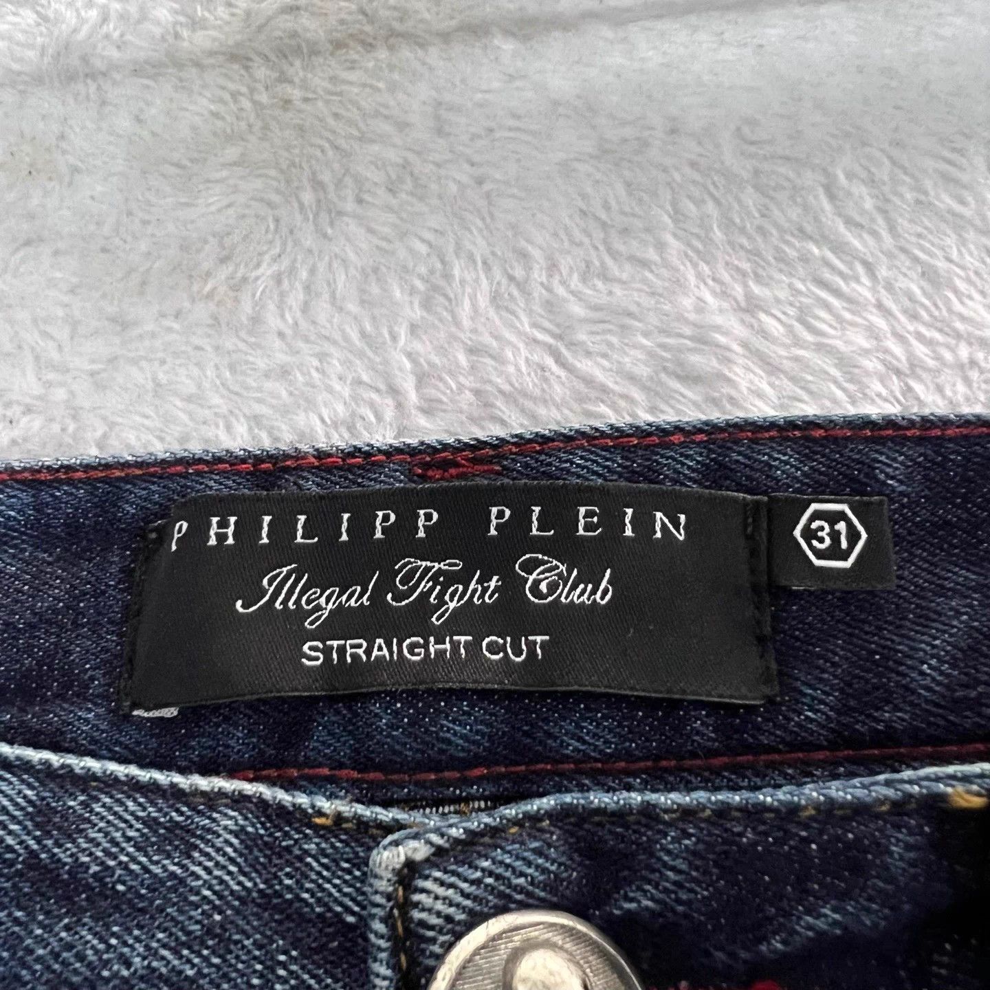 Philipp Plein PHILIPP PLEIN blue destroyed jeans 31 Size US 31 - 3 Thumbnail