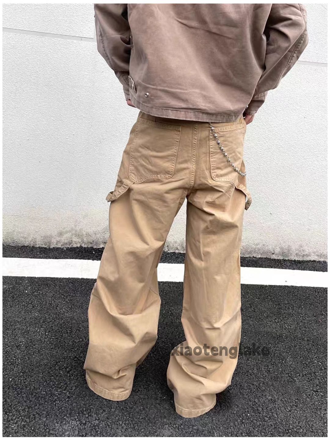 Vintage Unisex utility loose baggy skate hiphop carpenter pants Size US 26 / EU 42 - 2 Thumbnail