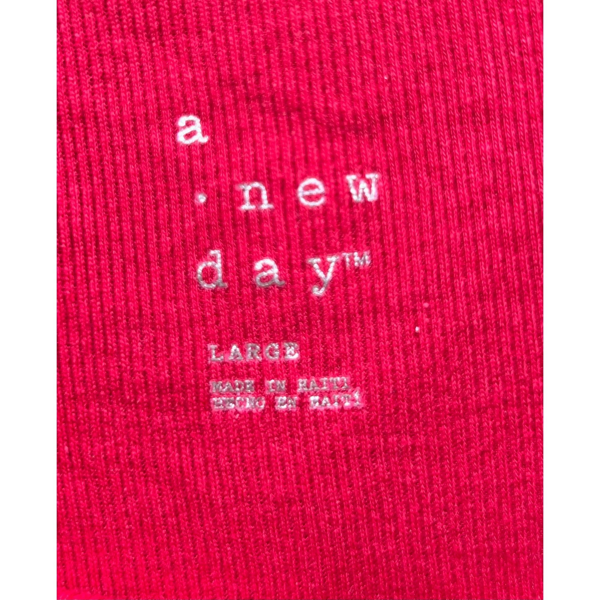 Other A New Day - Women's Long Sleeve Blouse - Red - Large Size L / US 10 / IT 46 - 10 Thumbnail