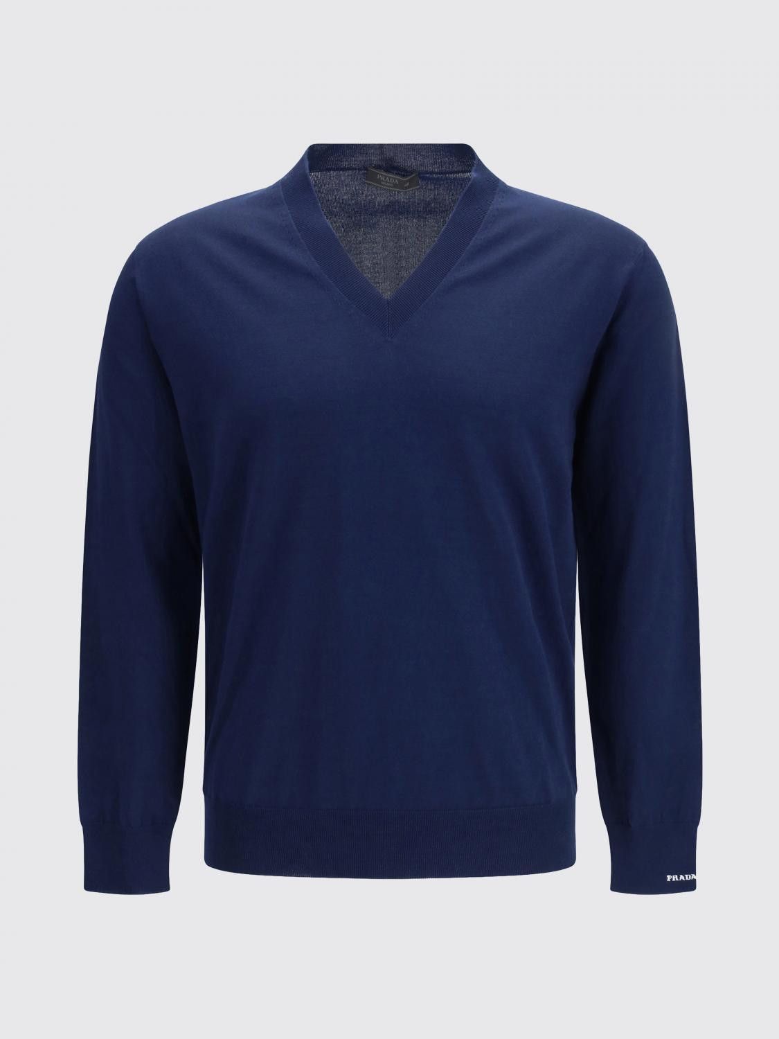 Prada Prada Sweater Men Blue Size US L / EU 52-54 / 3 - 1 Preview